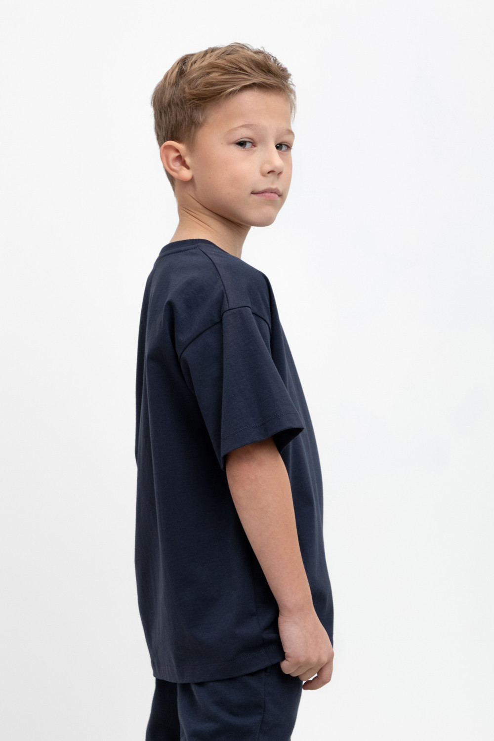 Футболка для мальчика, артикул: КР 302401, цвет: темно-синий, фото 3