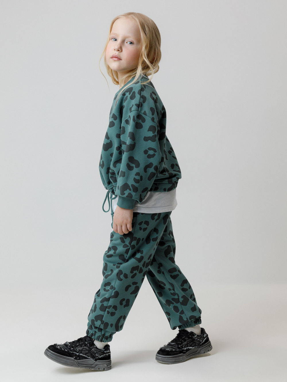 Свитшоты для девочки, артикул: КР 302905, цвет: зеленый, фото 3