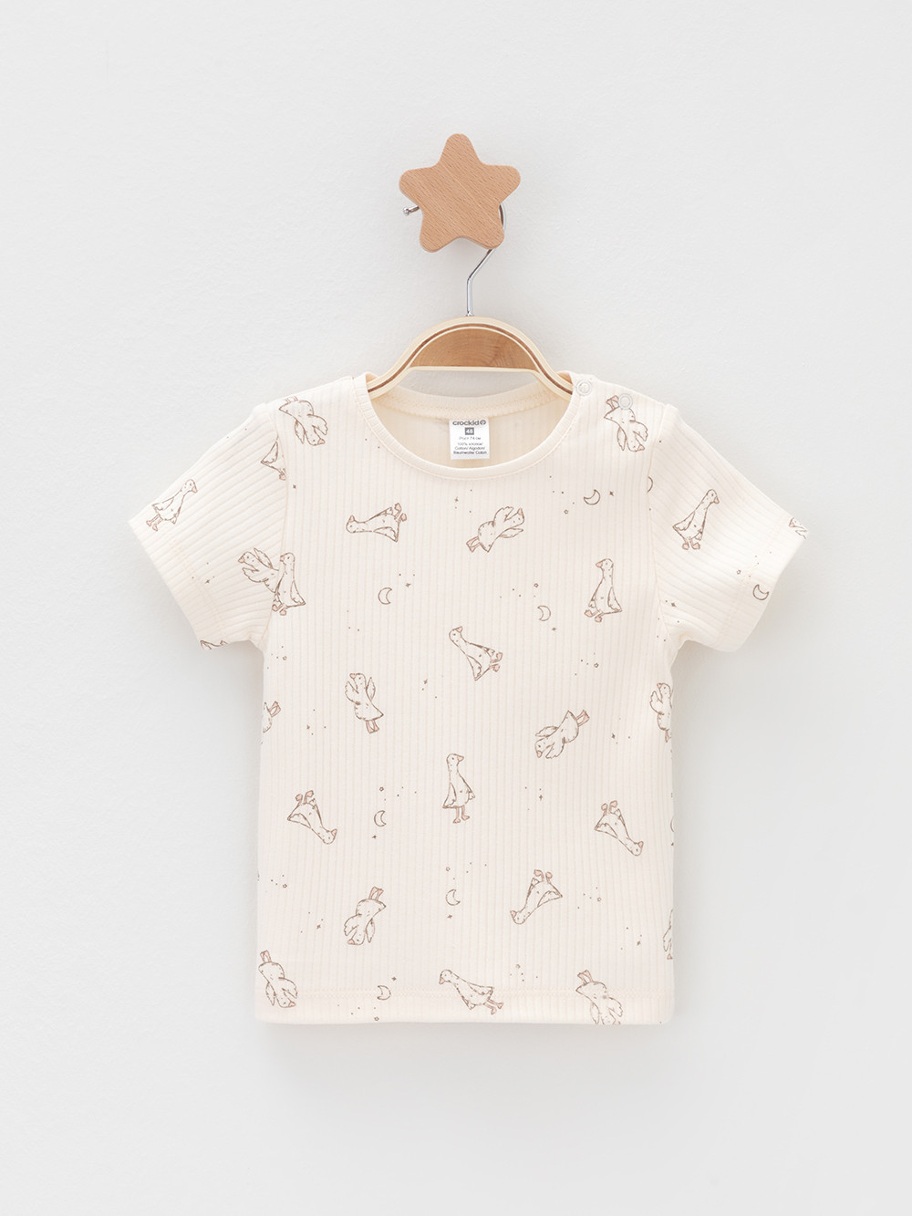 Футболка для новорожденных, артикул: К 302521-2уп, цвет: сахар, фото 3