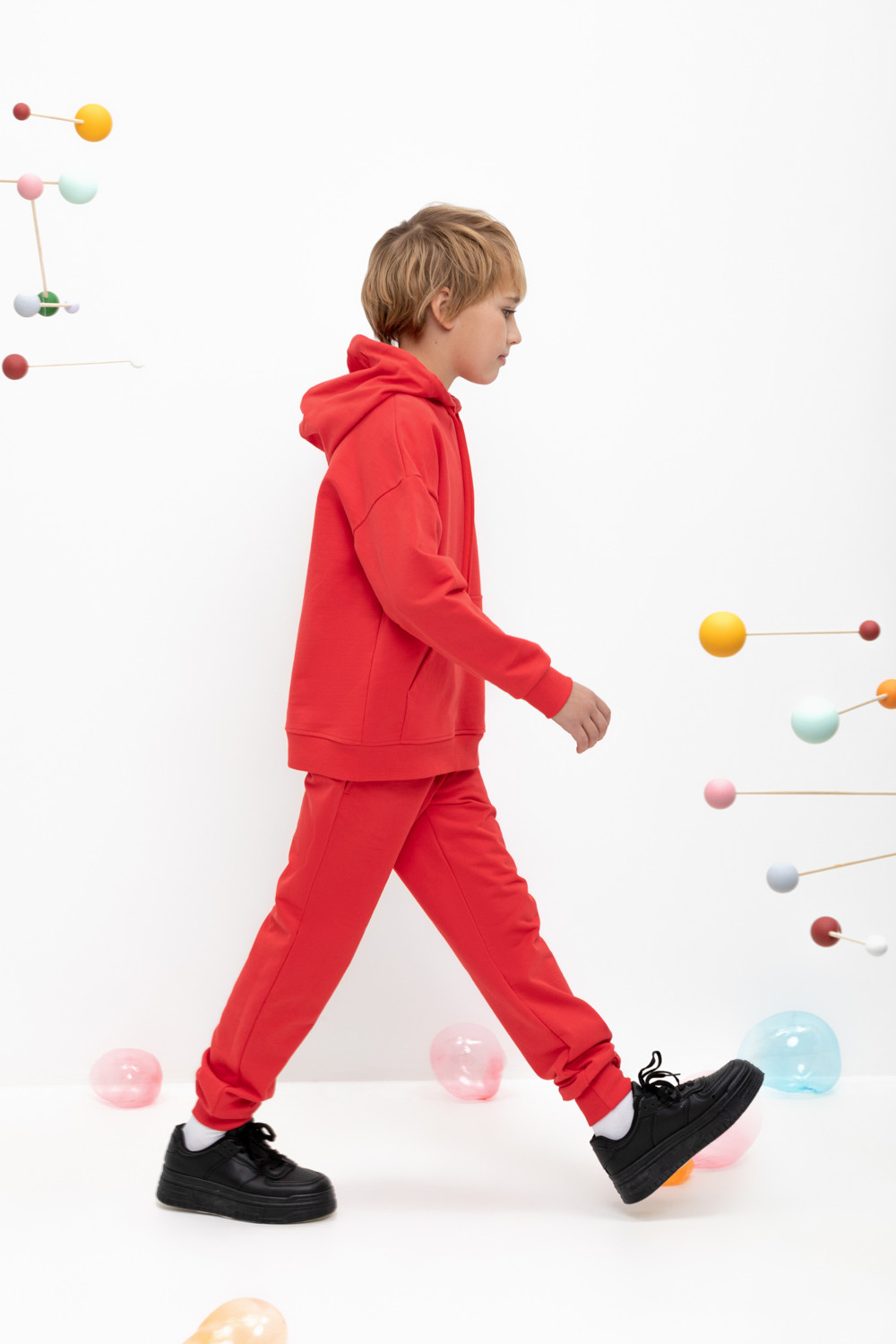 Брюки для мальчика, артикул: КР 400464, цвет: красный, фото 3