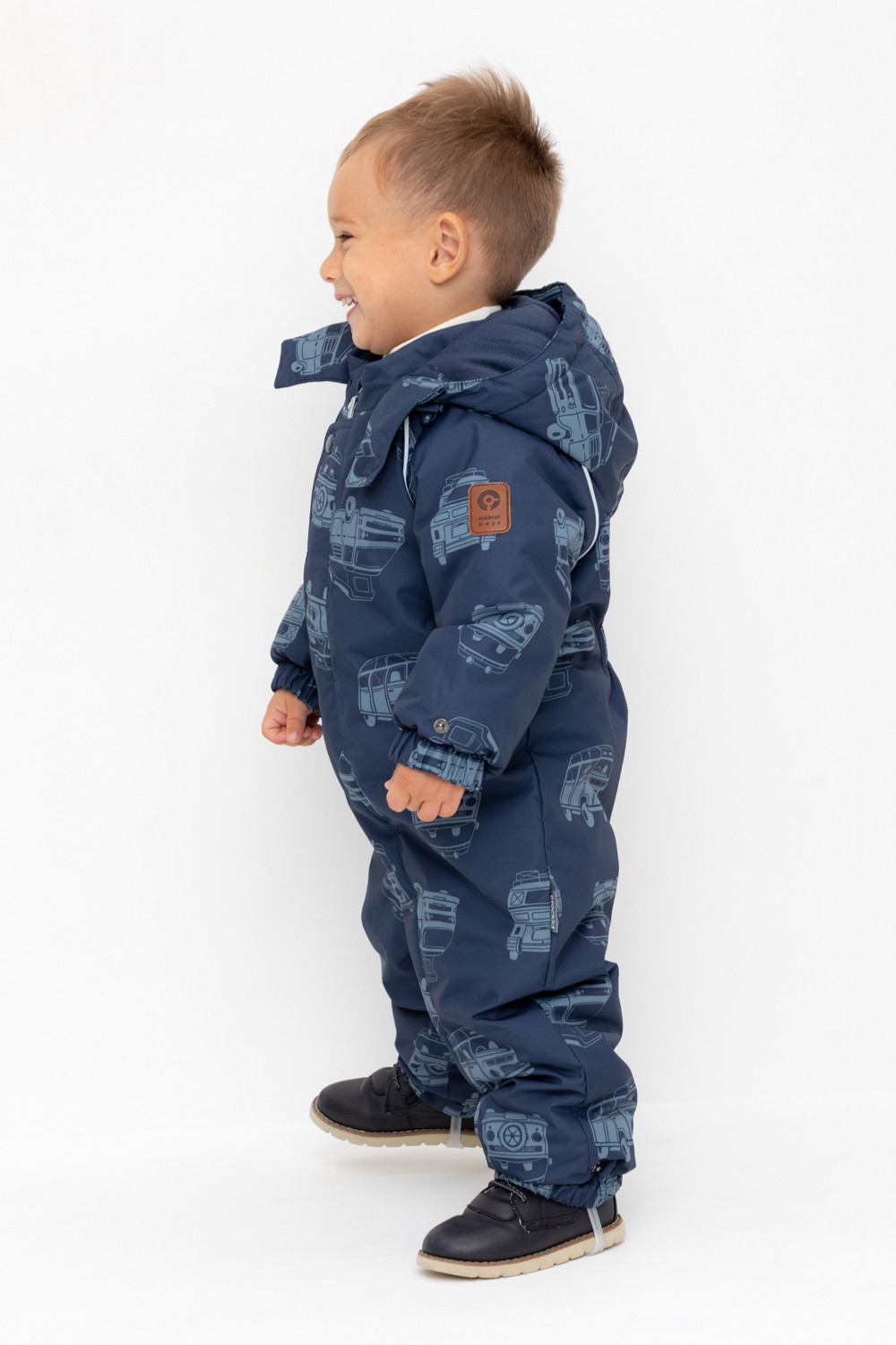 Комбинезоны утепленные для мальчика, артикул: ВК 60032/н/37 Ал, цвет: темно-синий, фото 3