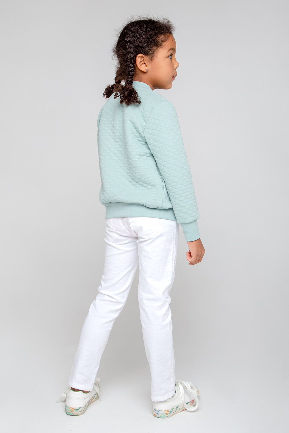 Жакет для девочки, артикул: КР 301941, цвет: голубой, фото 3