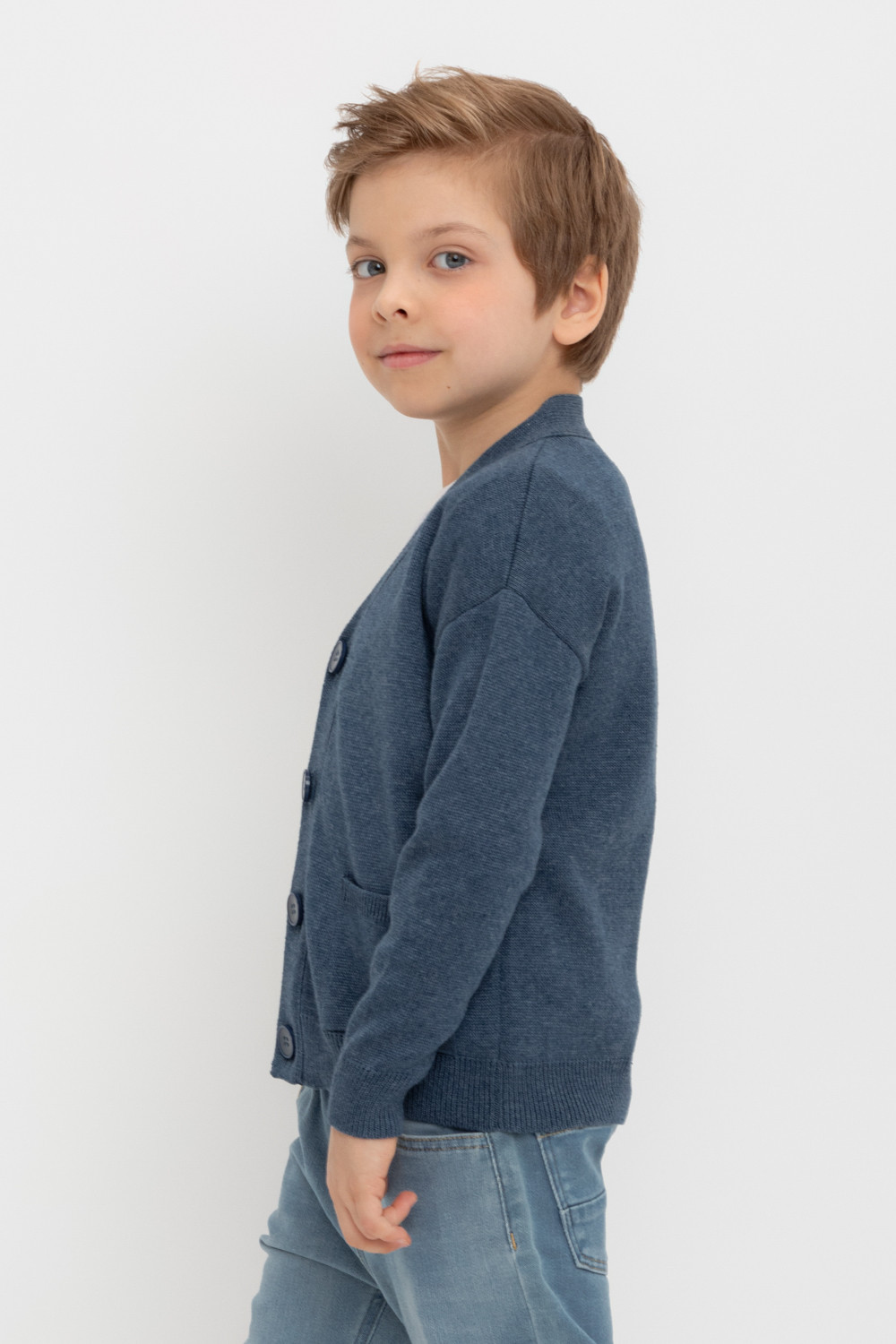 Жакет для мальчика, артикул: КВ 30155, цвет: синий, фото 3