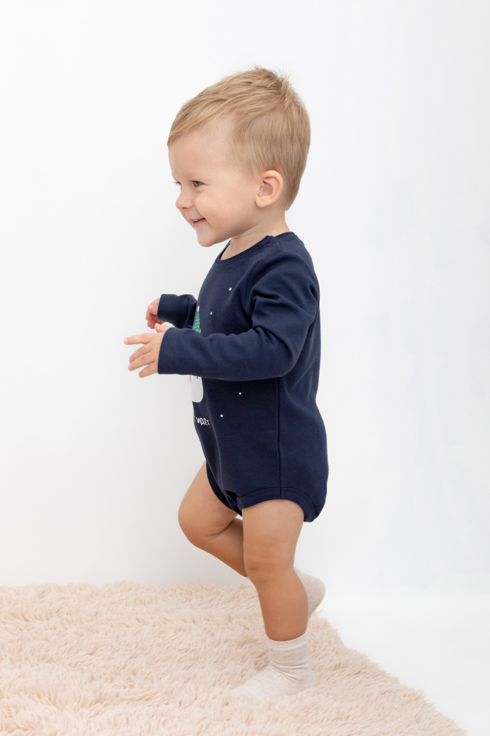 Полукомбинезон для мальчика, артикул: К 6484, цвет: синий, фото 3