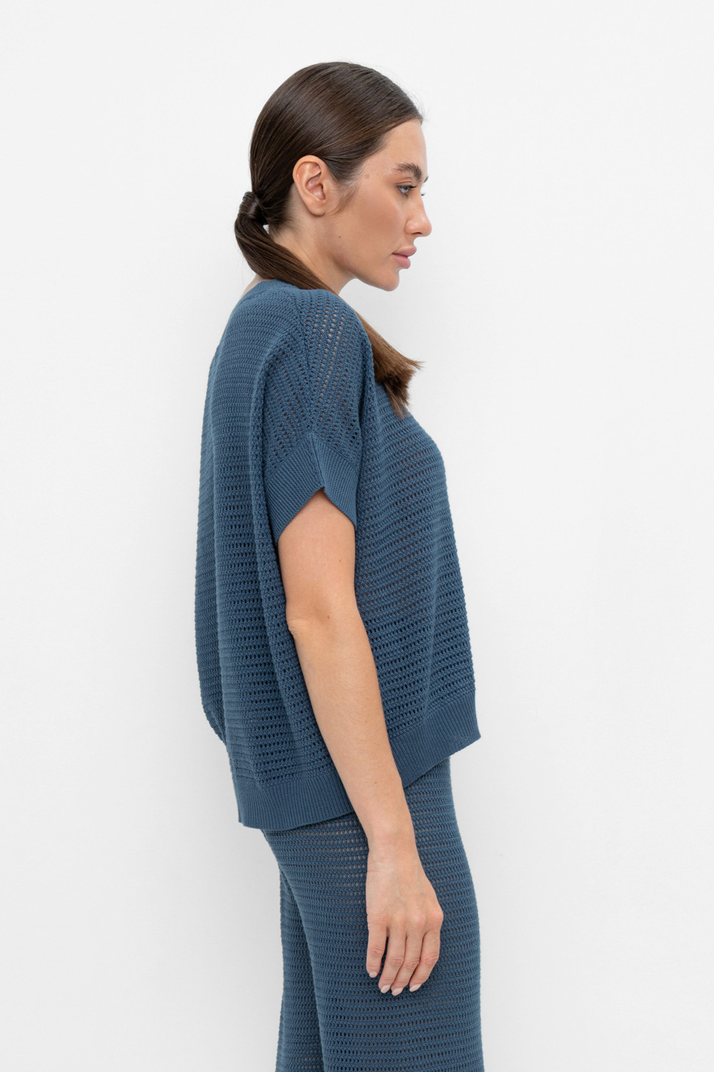 Джемперы женские для мам, артикул: ЕВ 30163, цвет: синий, фото 3