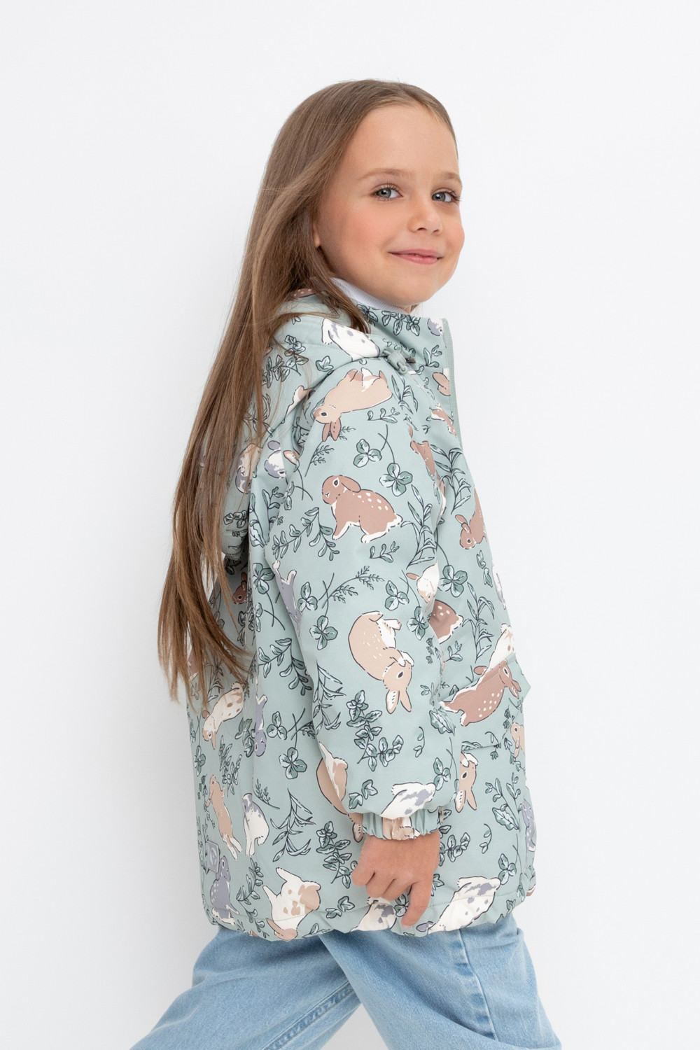 Куртка для девочки, артикул: ВК 32167/н/3 ГР, цвет: зеленый, фото 3