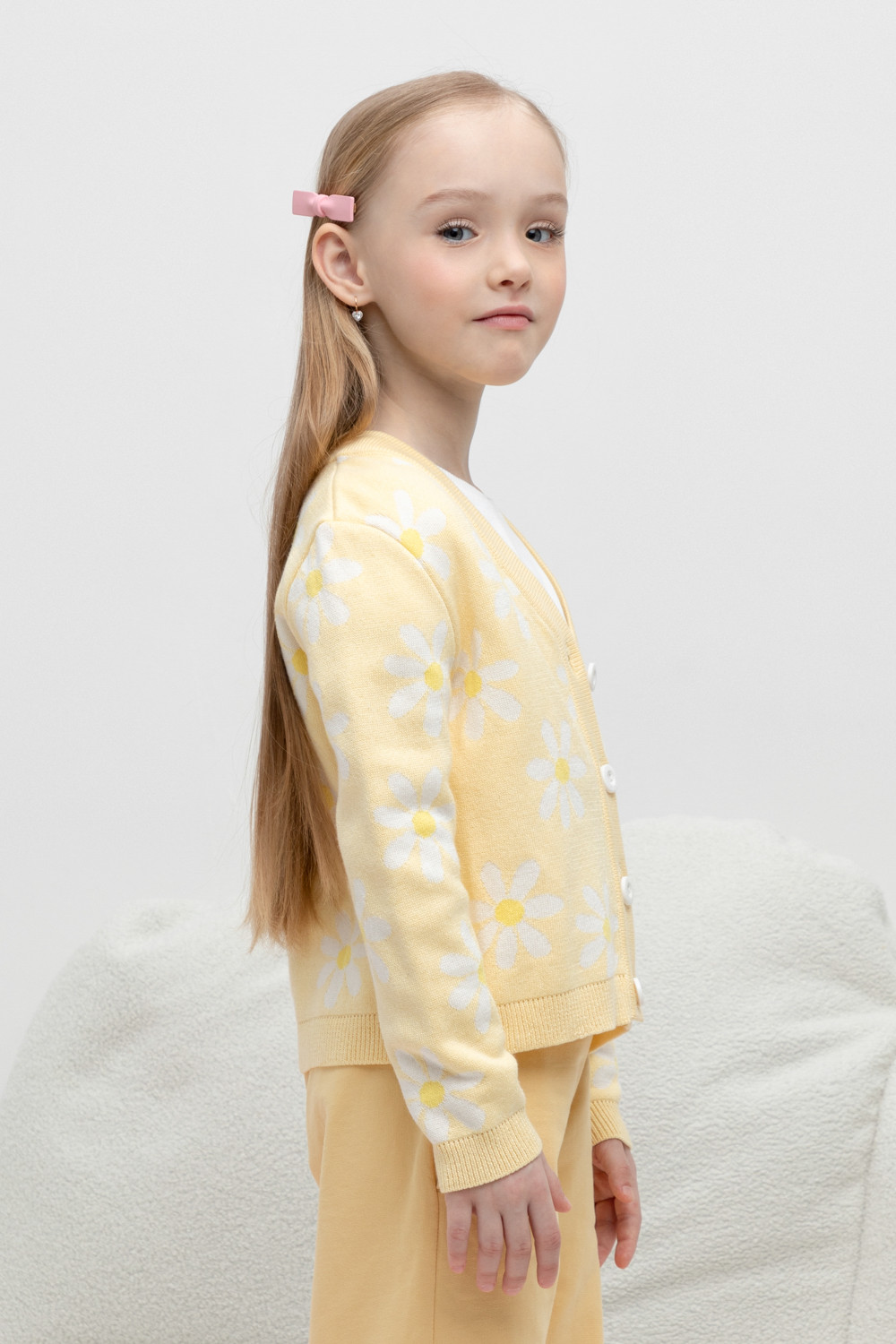 Жакет для девочки, артикул: КВ 30150, цвет: желтый, фото 3