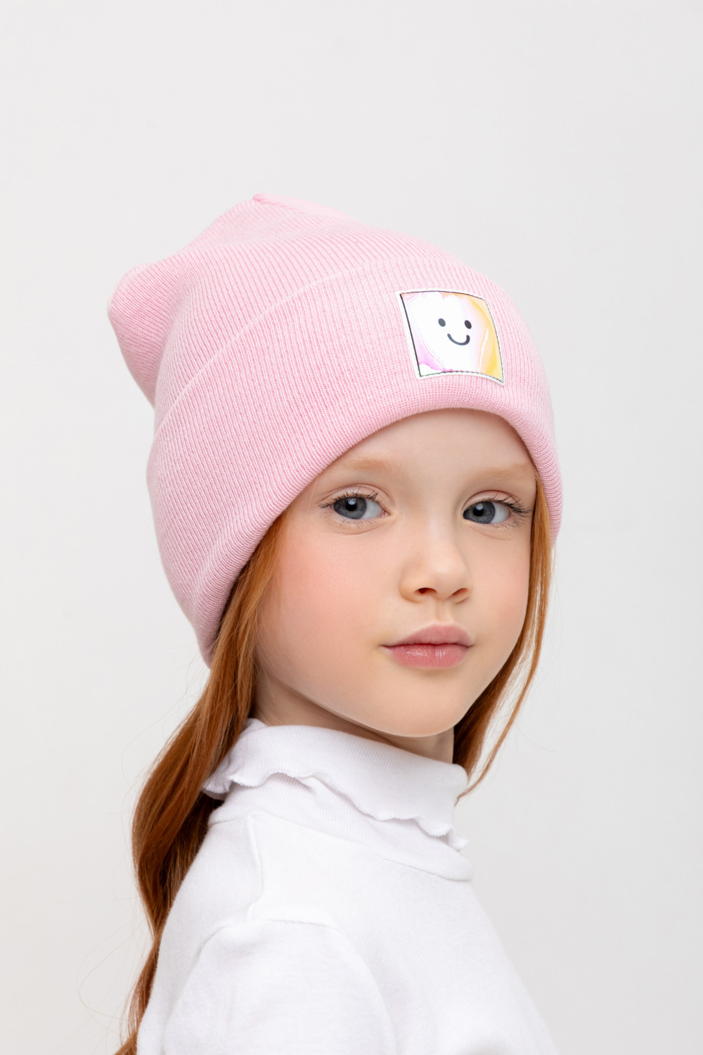Шапка для девочки, артикул: КВ 20381, цвет: розовый, фото 3