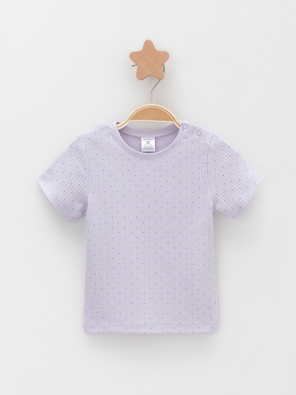 Футболка для новорожденных, артикул: К 302521-2уп, цвет: фиолетовый, фото 3