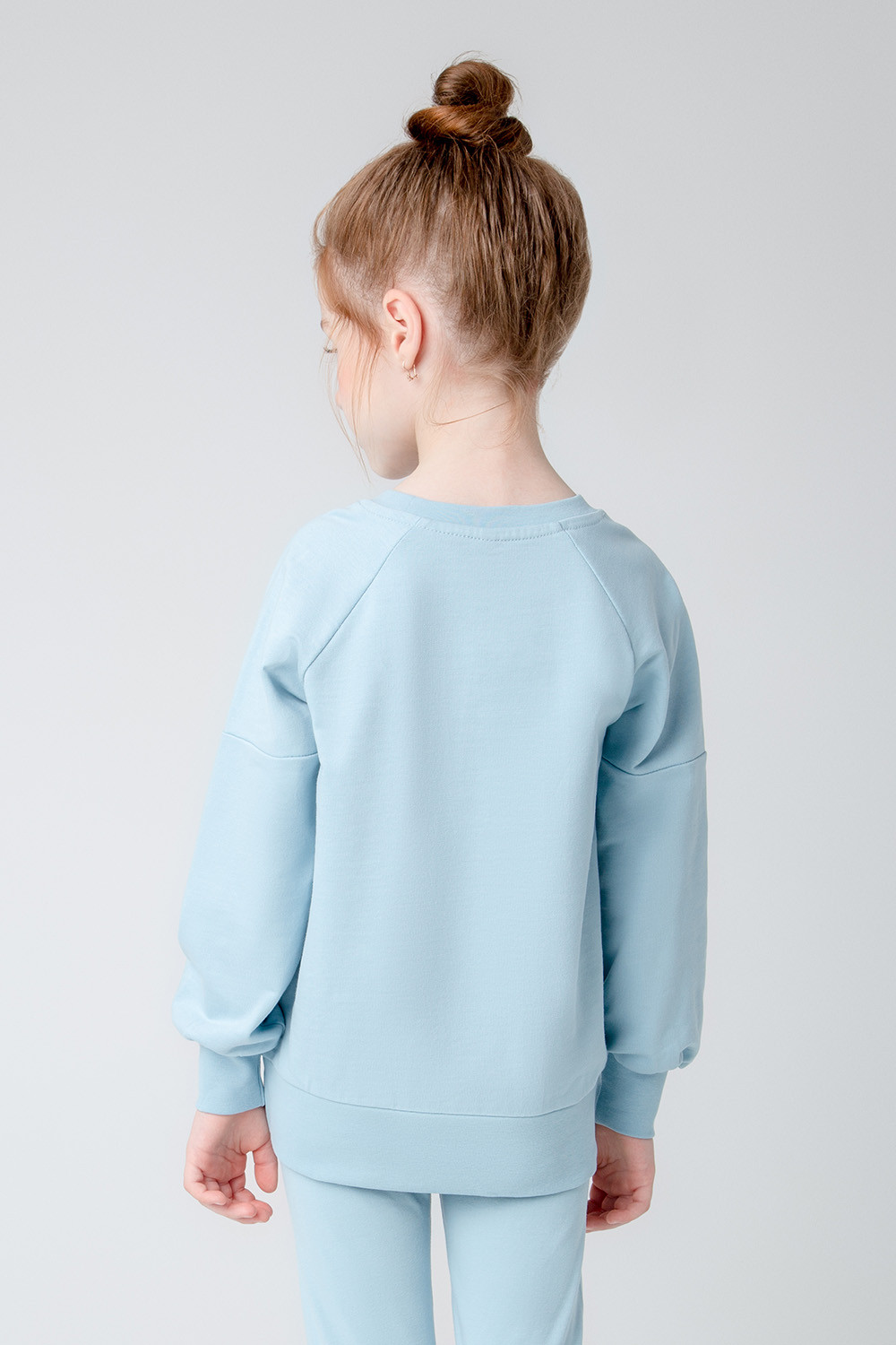 Джемпер для девочки, артикул: К 301971, цвет: голубой, фото 3