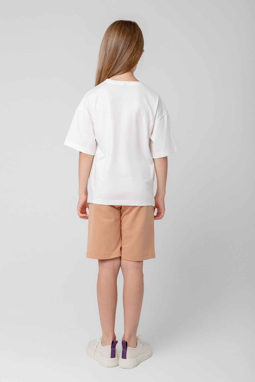 Шорты для девочки, артикул: КР 400532, цвет: коричневый, фото 3