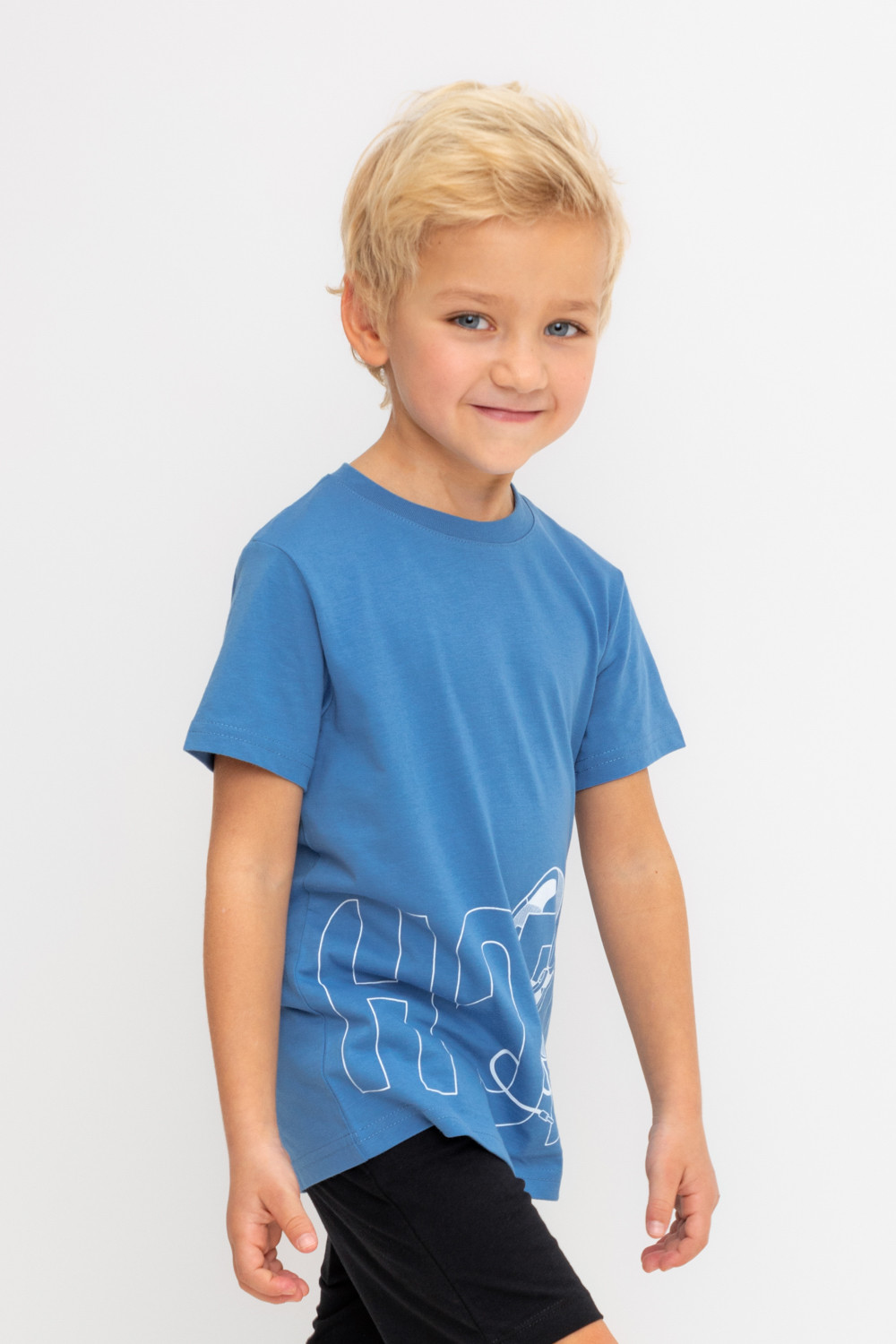 Футболка для мальчика, артикул: К 302361, цвет: синий, фото 3
