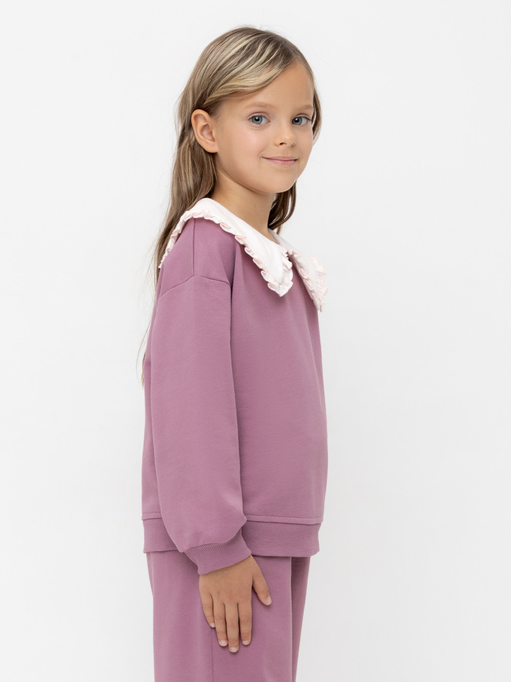 Свитшоты для девочки, артикул: КР 302709, цвет: бордовый, фото 2