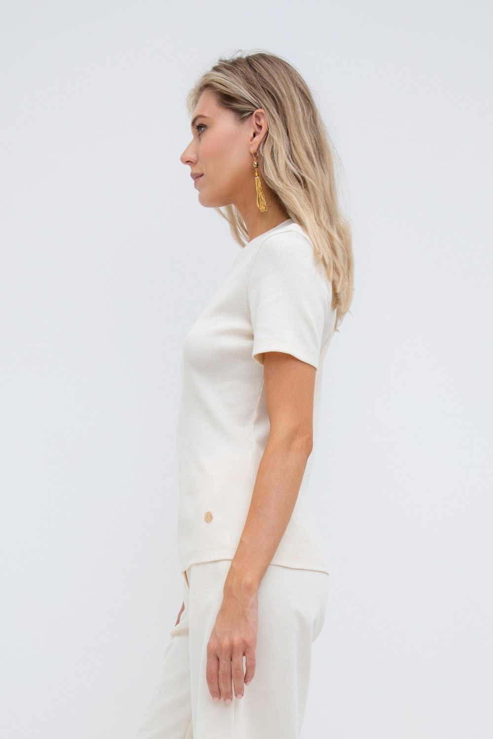 Футболки женские для мам, артикул: ЕВТ 3187, цвет: светло-бежевый, фото 3