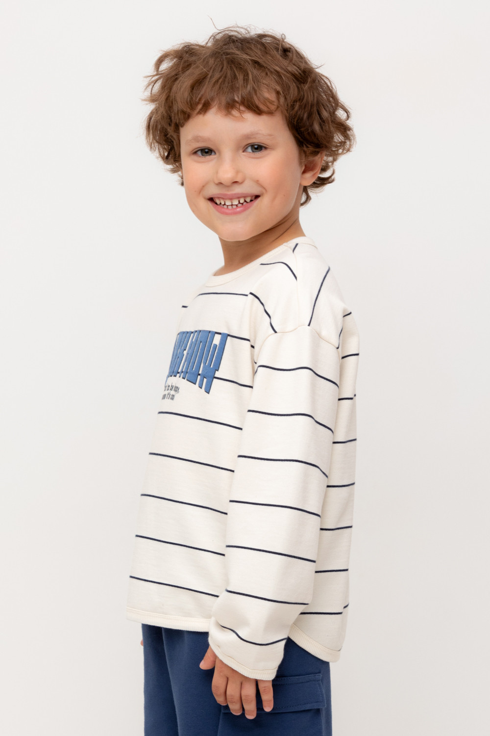 Свитшоты для мальчика, артикул: КР 302755, цвет: сахар, фото 3