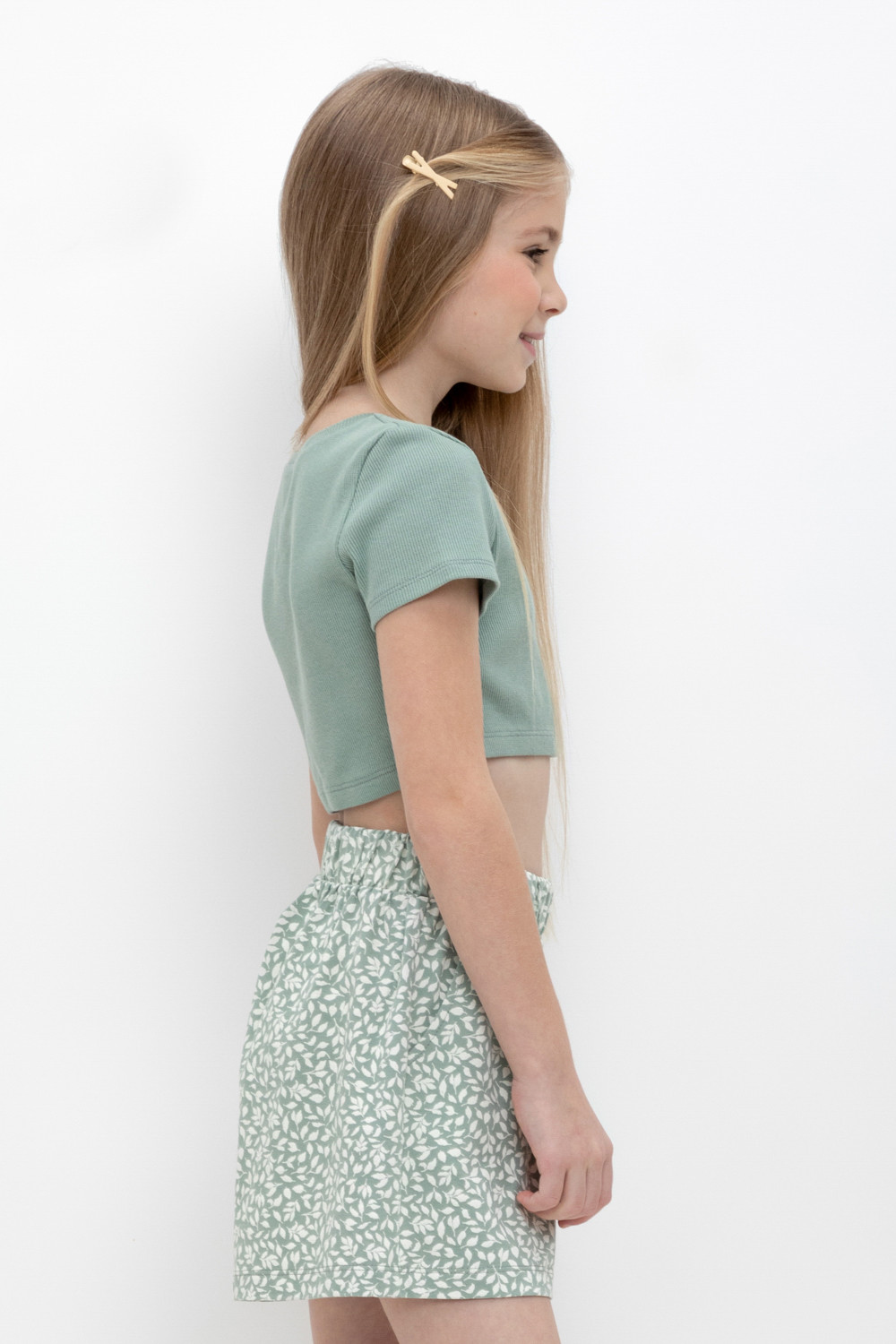 Футболка для девочки, артикул: КР 302049, цвет: минт, фото 3