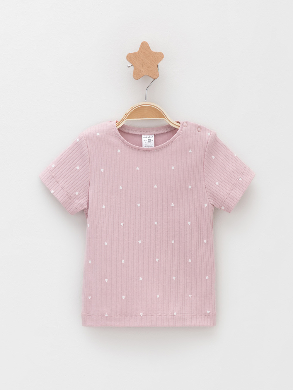 Футболка для новорожденных, артикул: К 302521-2уп, цвет: розовый, фото 3