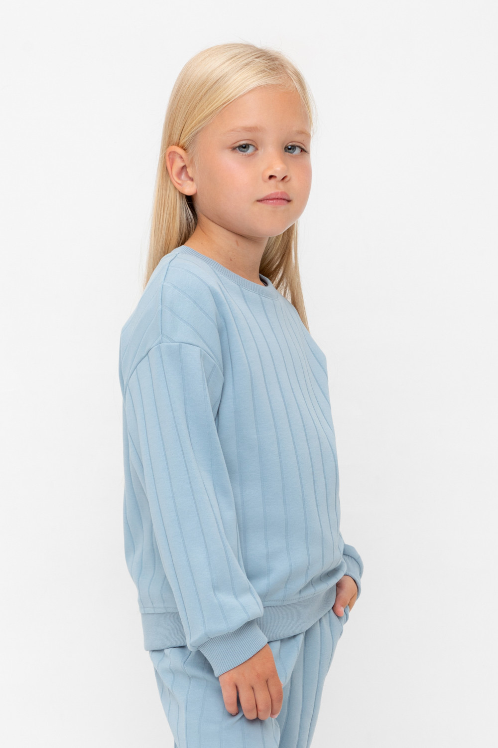 Джемпер для девочки, артикул: КР 302717, цвет: синий, фото 3