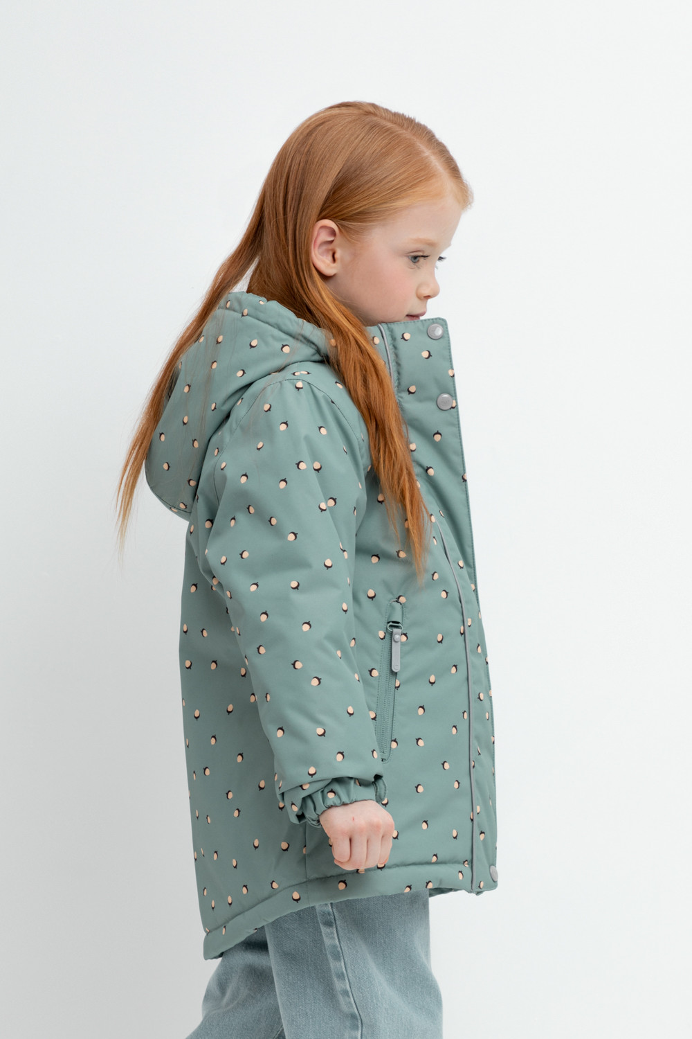 Куртка для девочки, артикул: ВК 38095/н/4 Ал, цвет: зеленый, фото 3