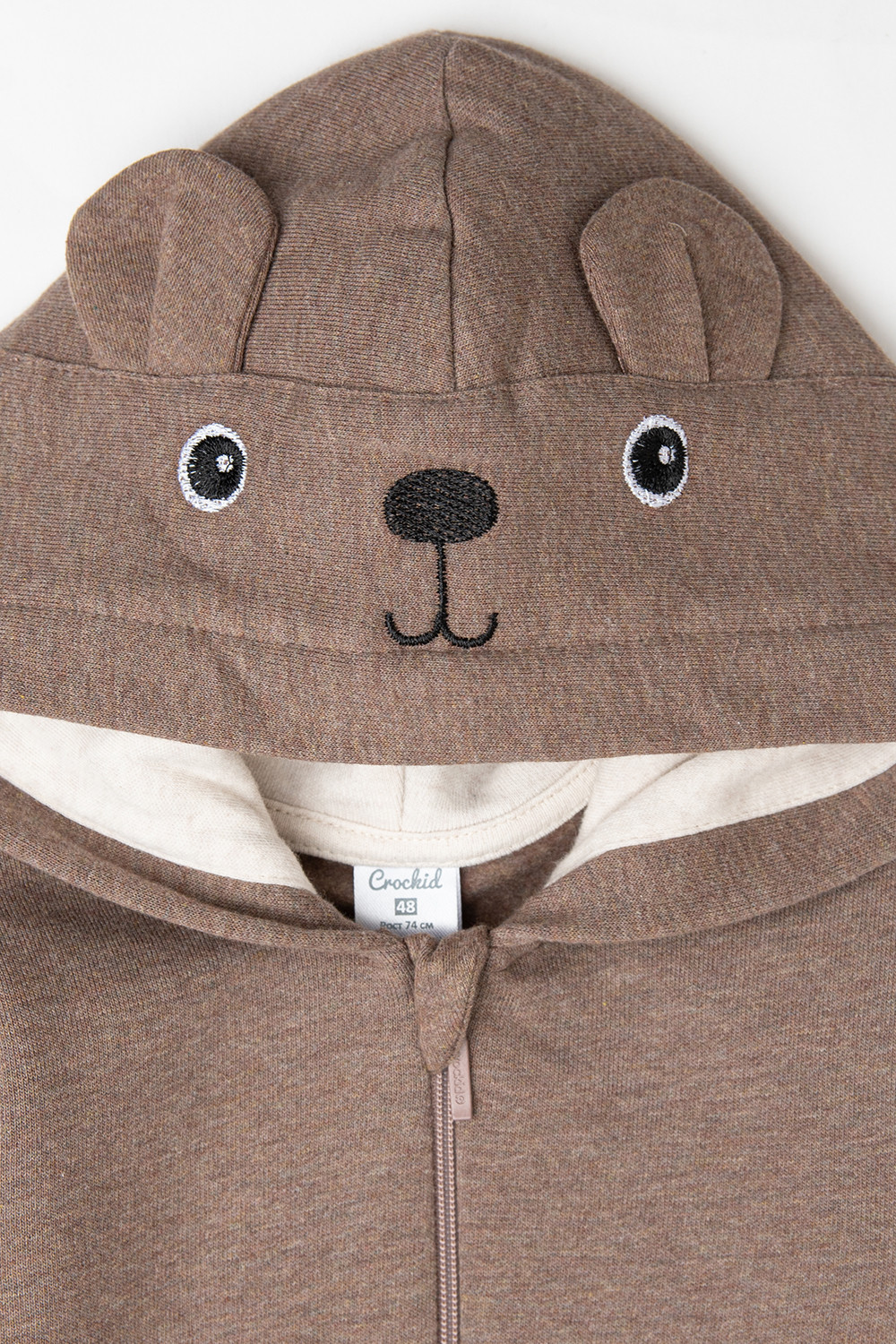 Комбинезон для новорожденных, артикул: К 6403, цвет: коричневый, фото 4