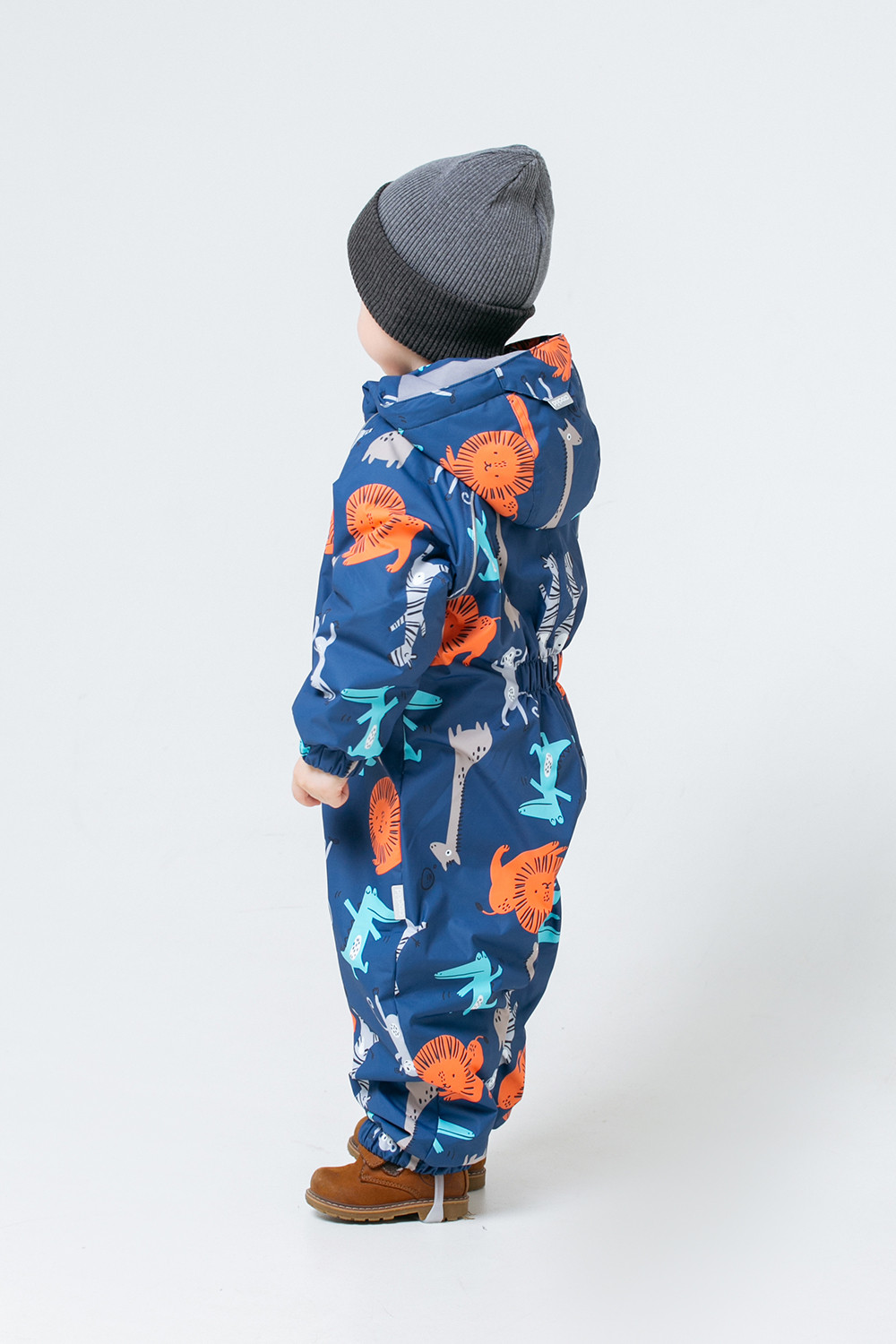 Комбинезоны утепленные для мальчика, артикул: ВК 60013/н/55 УЗГ, цвет: темно-синий, фото 4