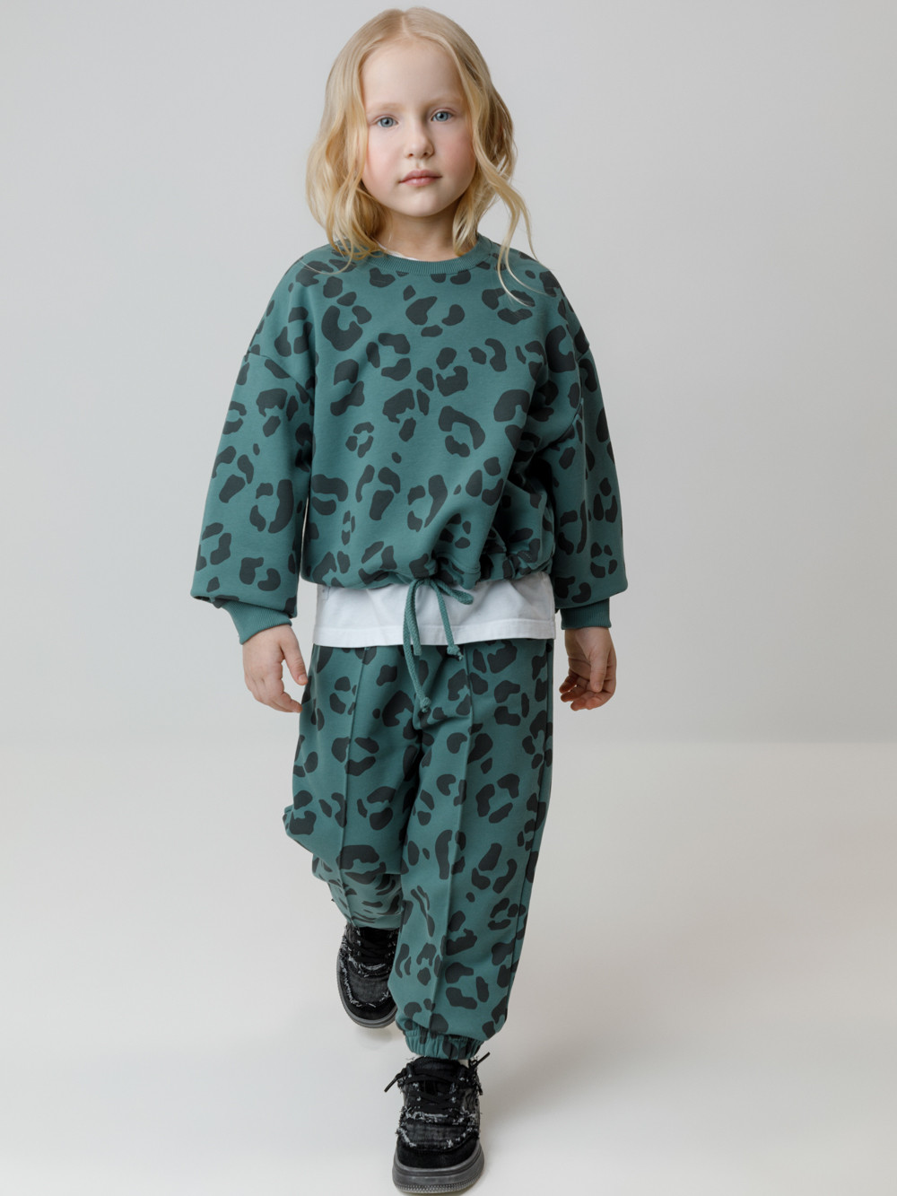 Свитшоты для девочки, артикул: КР 302905, цвет: зеленый, фото 4