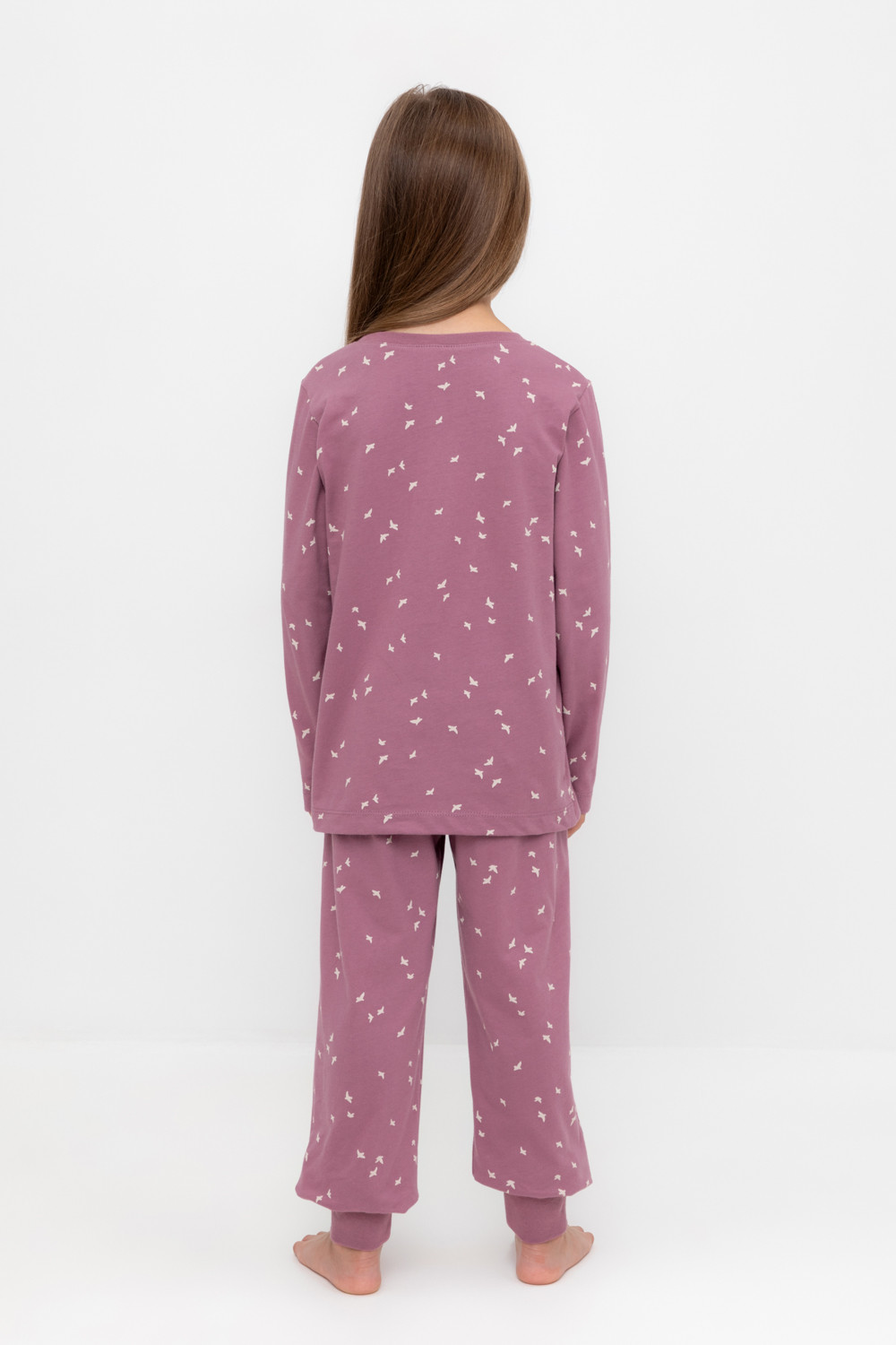 Пижама для девочки, артикул: К 1561, цвет: бордовый, фото 4