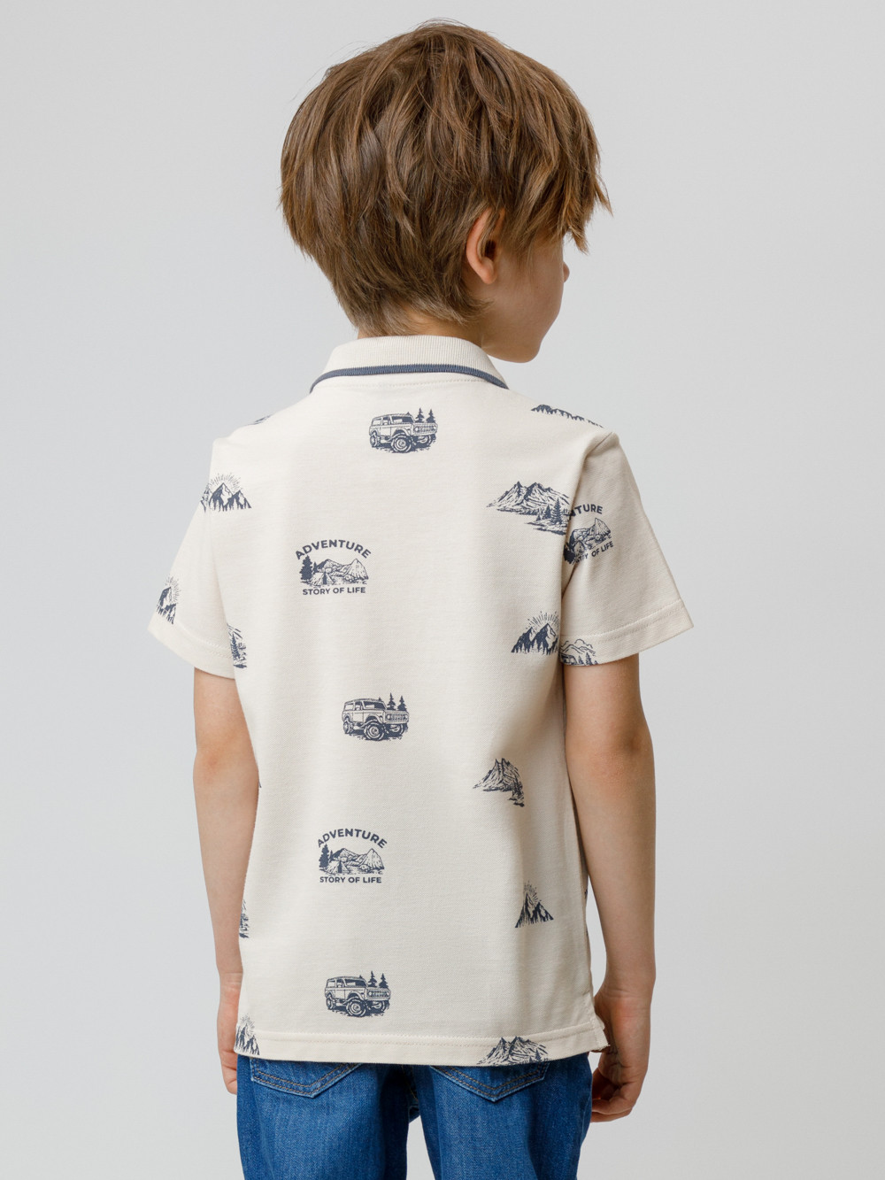 Футболка для мальчика, артикул: КР 302416, цвет: бежевый, фото 4