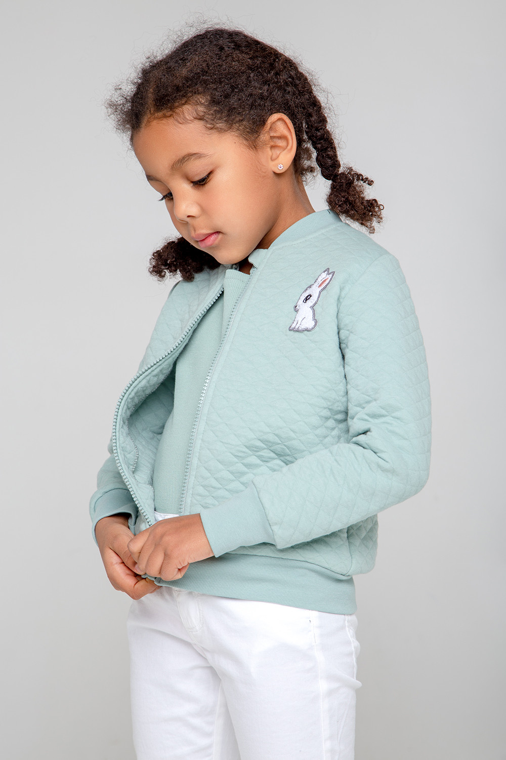 Жакет для девочки, артикул: КР 301941, цвет: голубой, фото 4