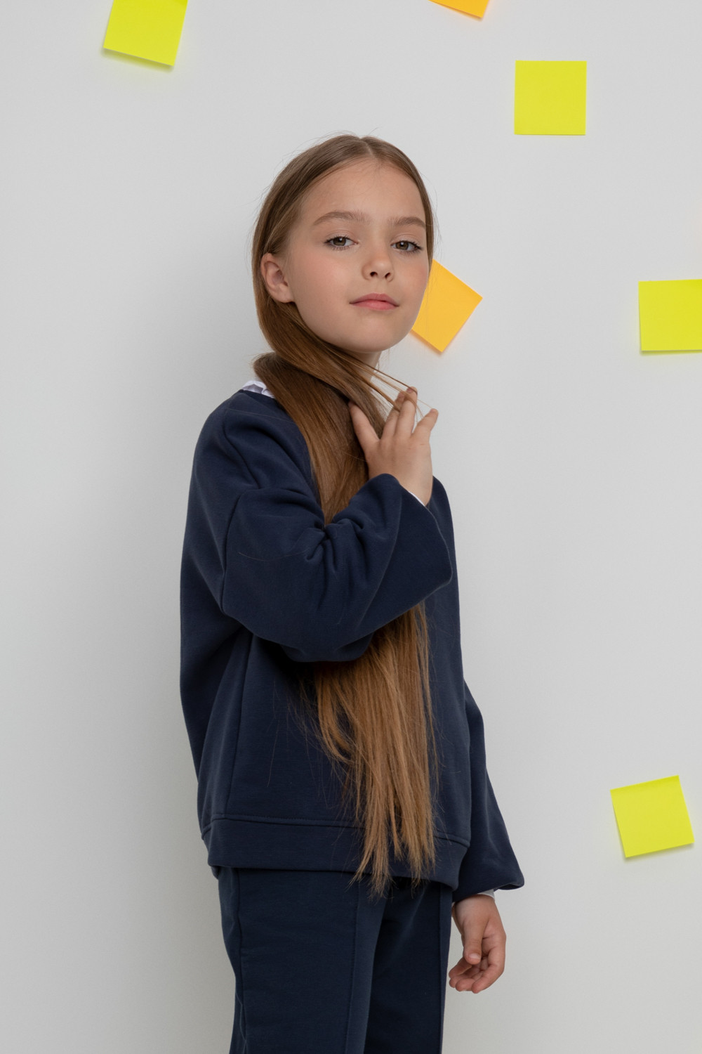 Джемпер для девочки, артикул: К 302153, цвет: синий, фото 4