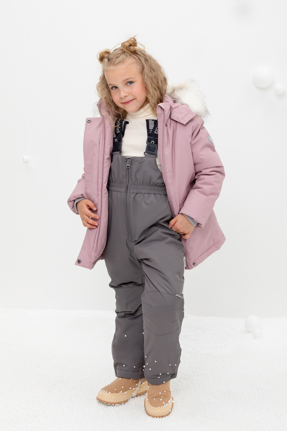 Куртка для девочки, артикул: ВК 38101/2 ГР, цвет: фиолетовый, фото 4