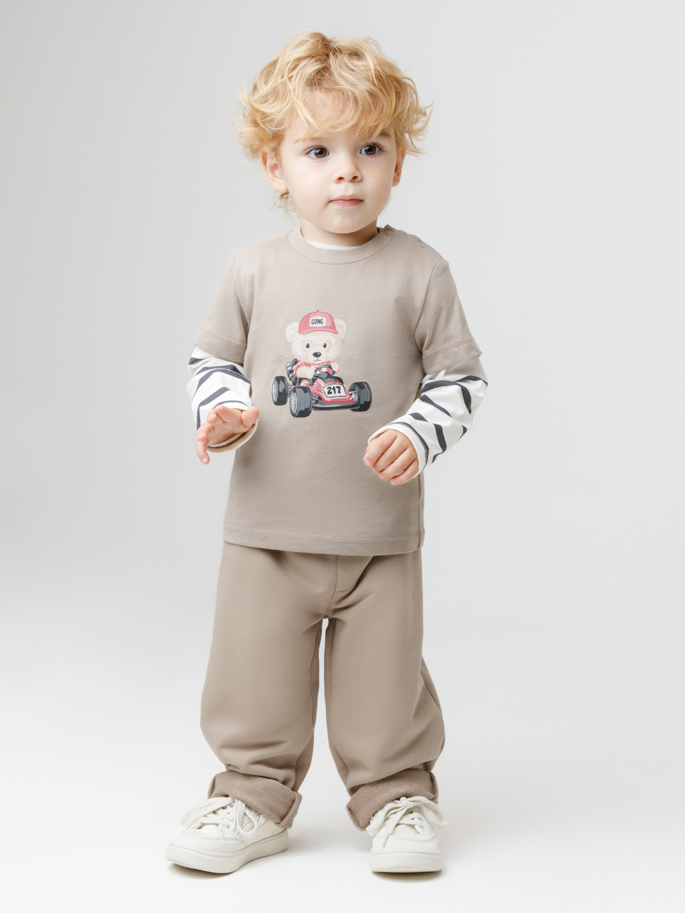 Футболка для мальчика, артикул: КР 302907, цвет: бежевый, фото 4