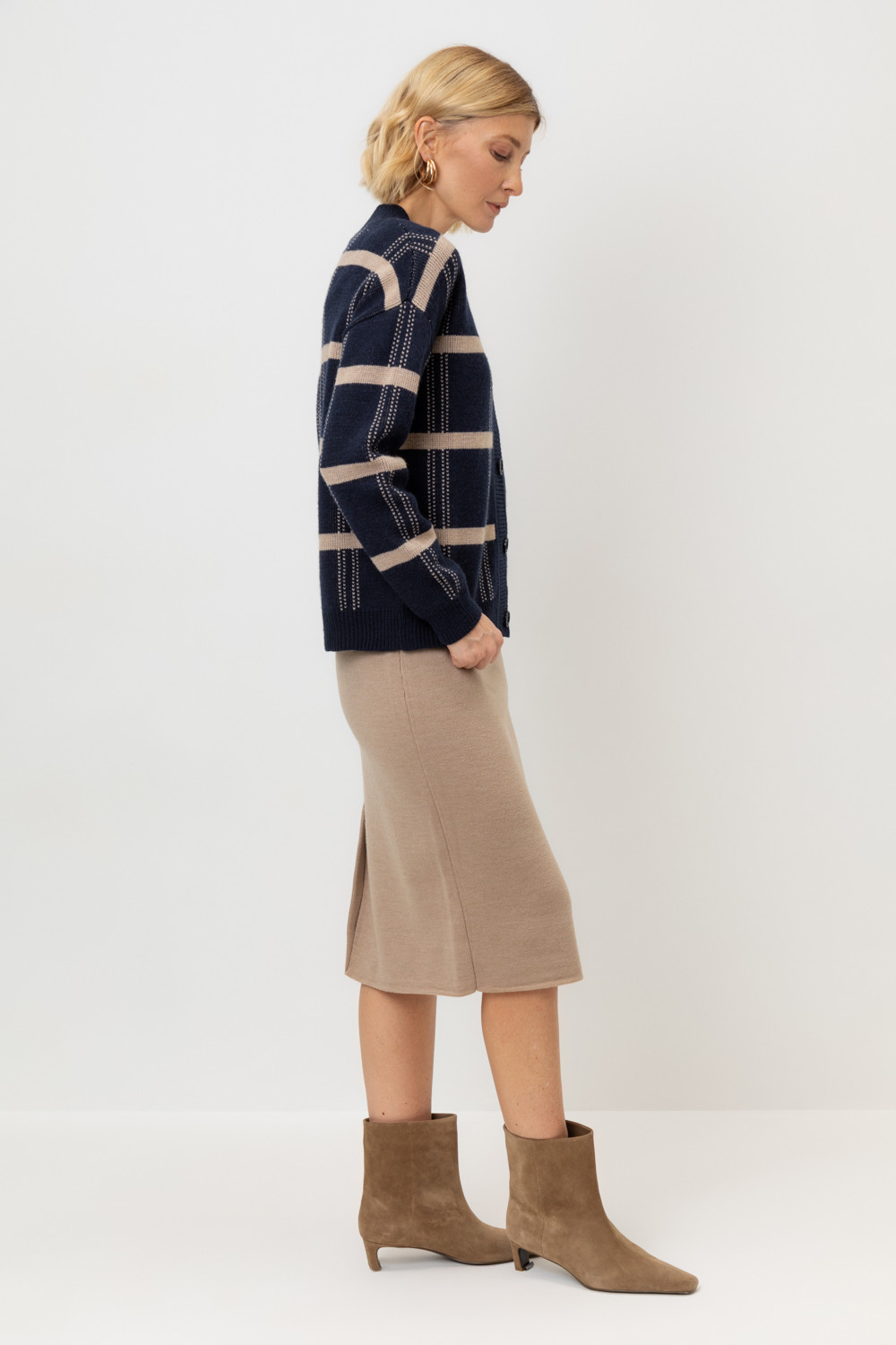 Юбки женские для мам, артикул: ЕВ 726/24ш, цвет: бежевый, фото 4