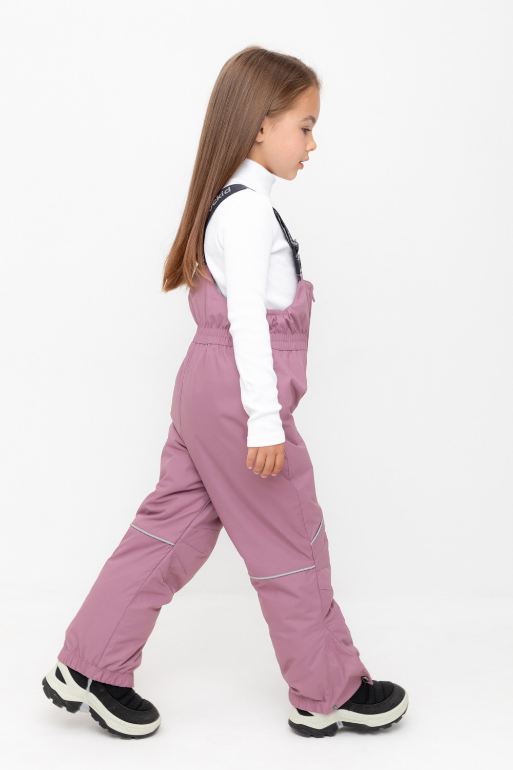Брюки утепленные для девочки, артикул: ВК 40002/24/6 ГР, цвет: фиолетовый, фото 4