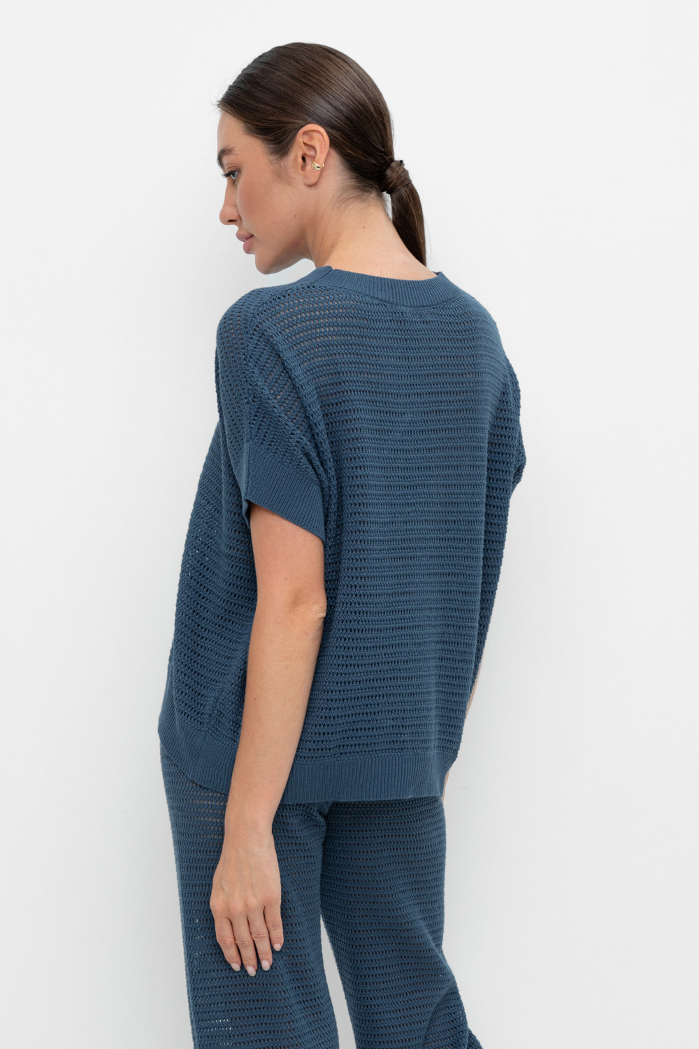 Джемперы женские для мам, артикул: ЕВ 30163, цвет: синий, фото 4