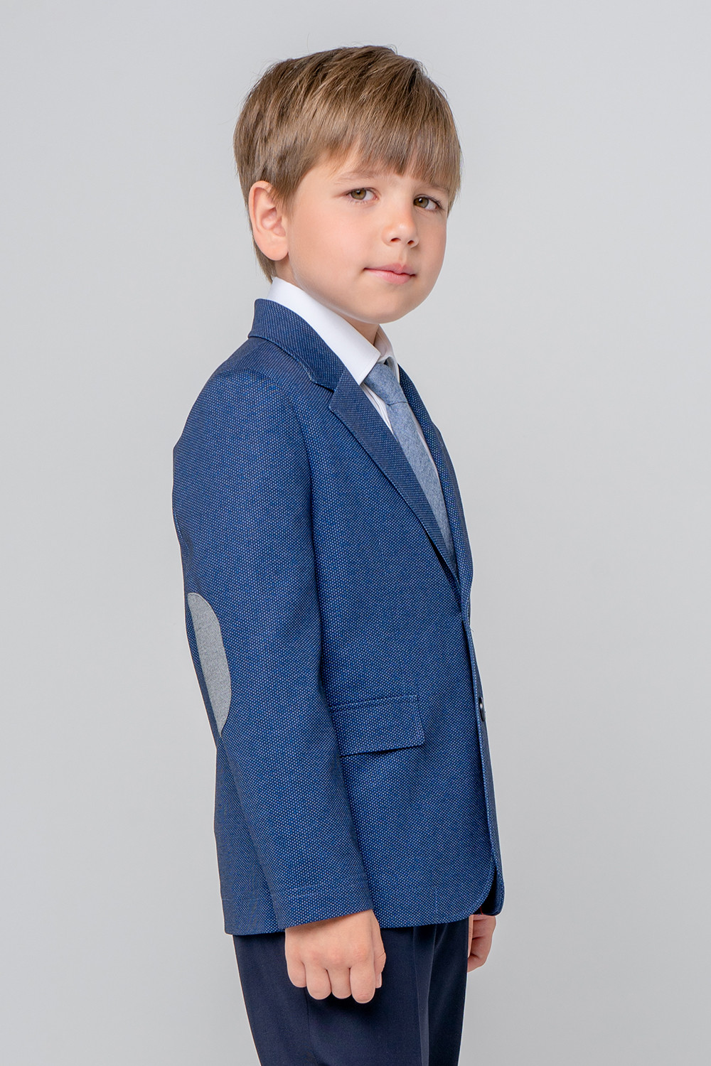 Жакет для мальчика, артикул: К 301600, цвет: синий, фото 4