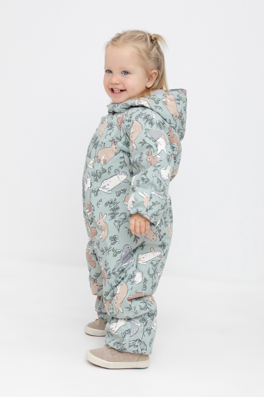 Комбинезоны утепленные для девочки, артикул: ВК 60085/н/23 УЗГ, цвет: зеленый, фото 4