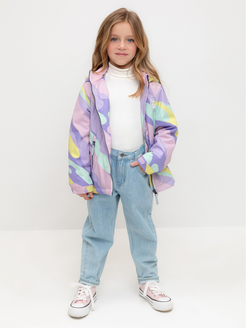 Куртка для девочки, артикул: ВК 32166/н/2 Ал, цвет: мульти, фото 4