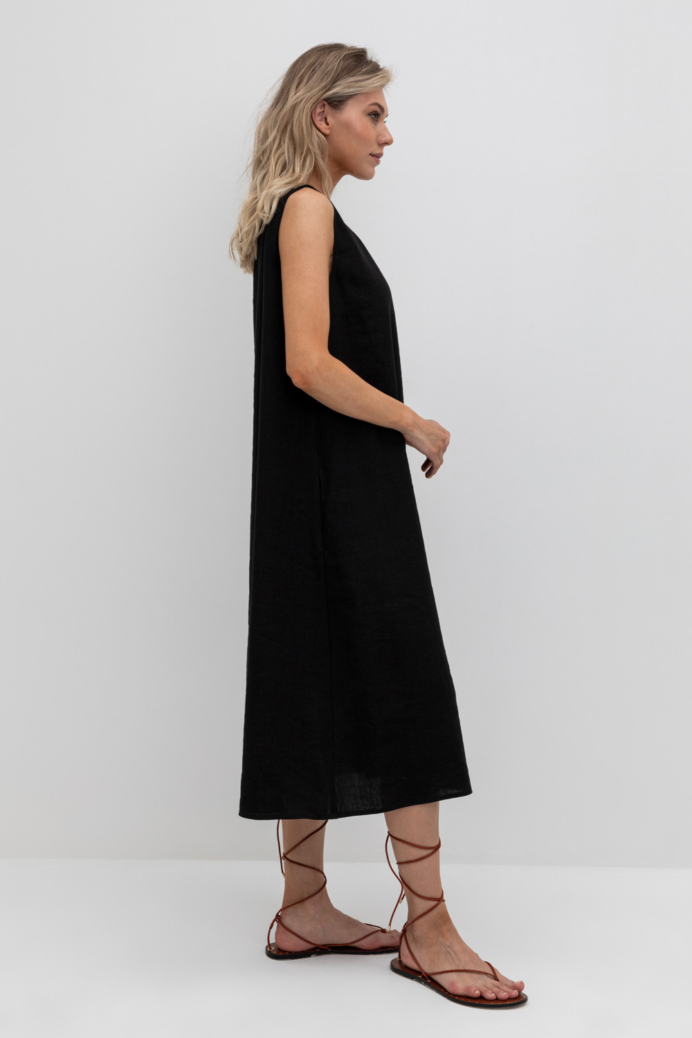 Сарафаны женские для мам, артикул: ЕТ 50003, цвет: черный, фото 4