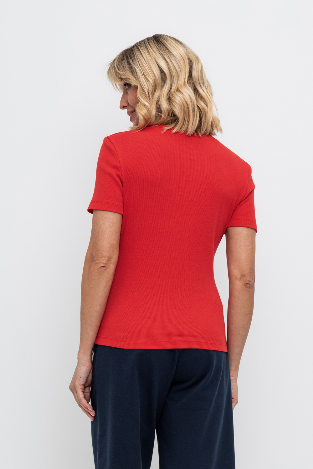 Футболки женские для мам, артикул: ЕВТ 3187, цвет: красный, фото 4