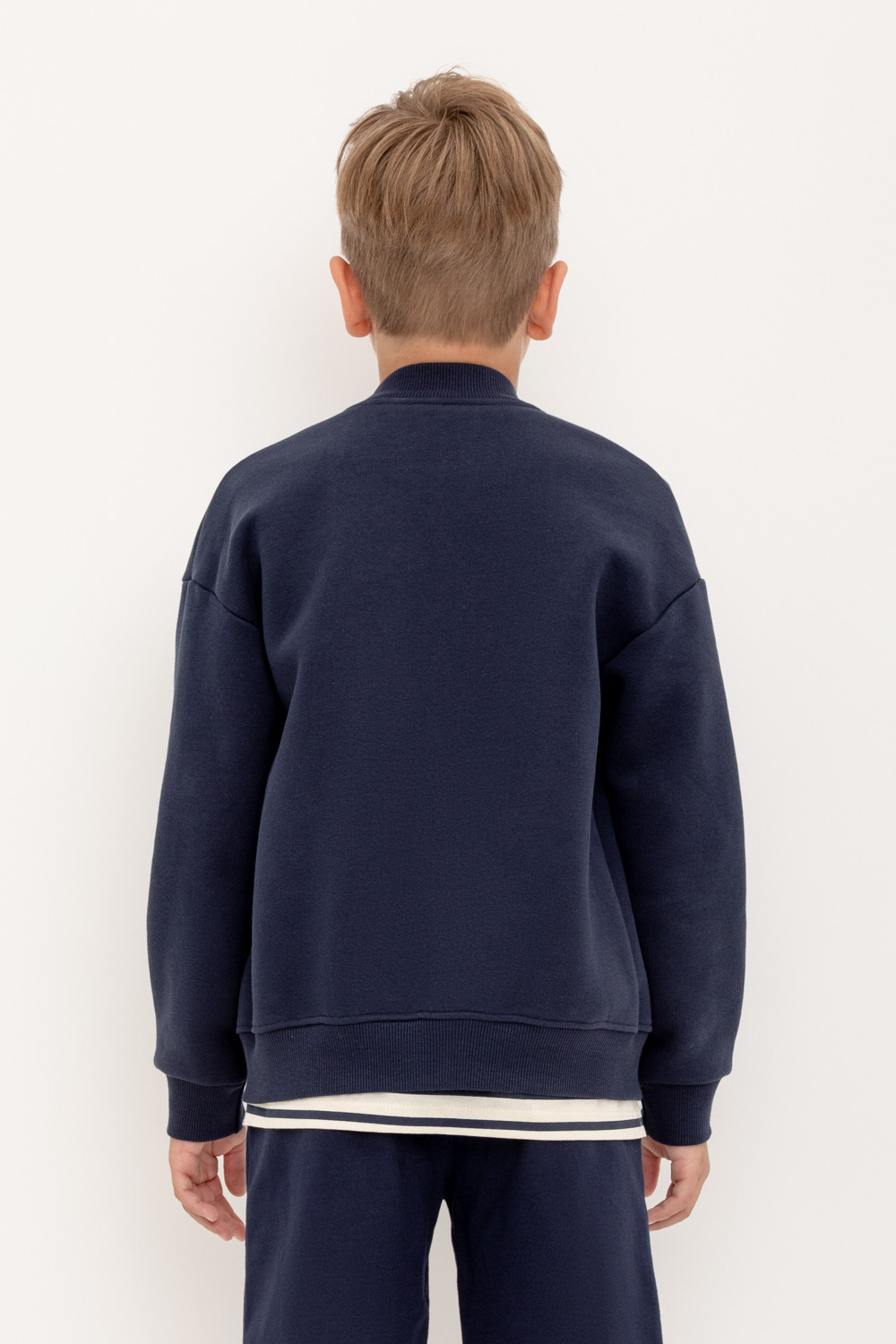 Жакет для мальчика, артикул: КР 302163, цвет: темно-синий, фото 4