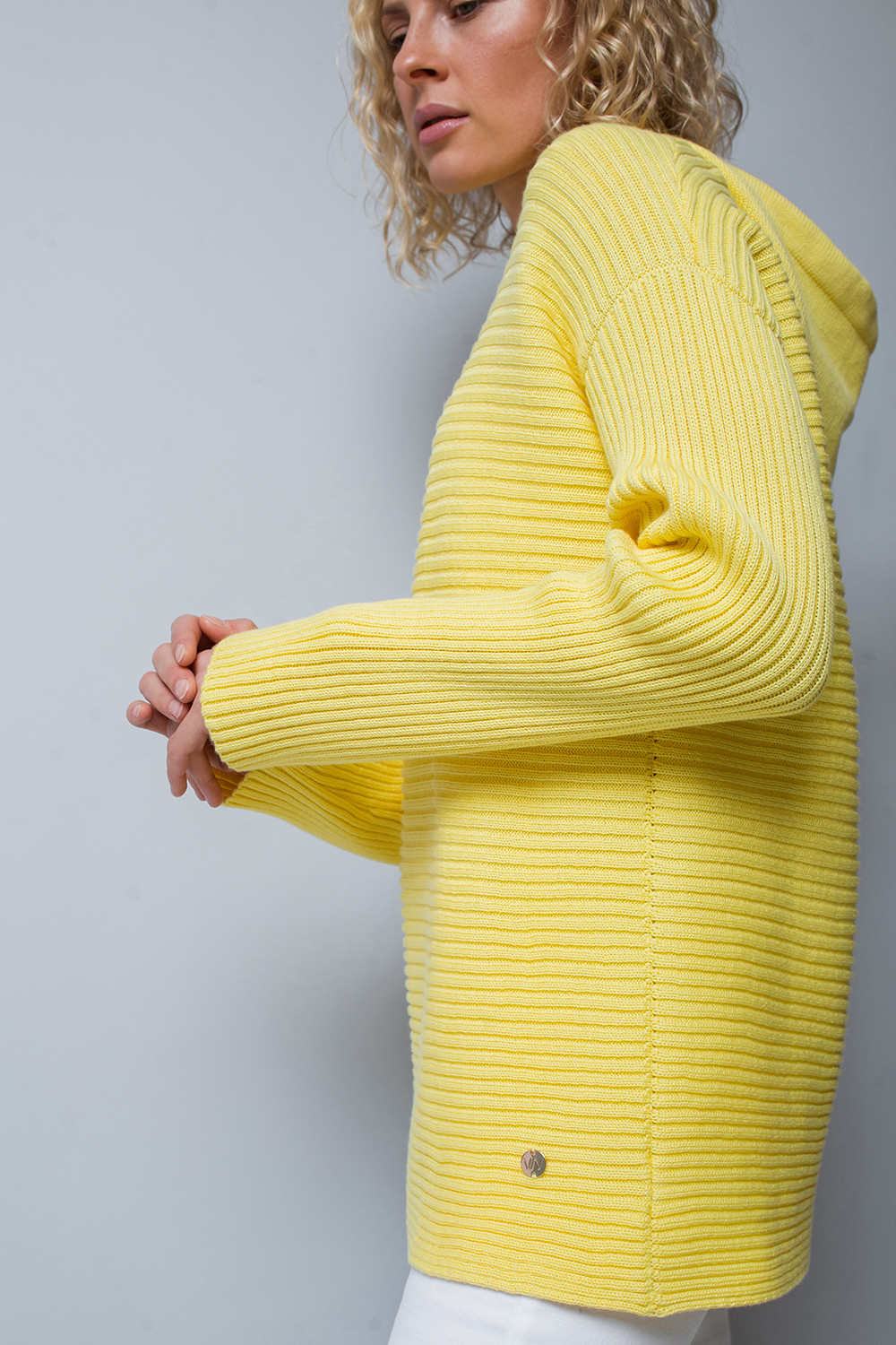 Джемперы женские для мам, артикул: ЕВ 395, цвет: желтый, фото 4