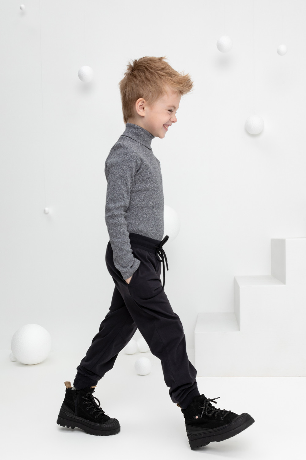 Брюки для мальчика, артикул: КР 400613, цвет: черный3, фото 4