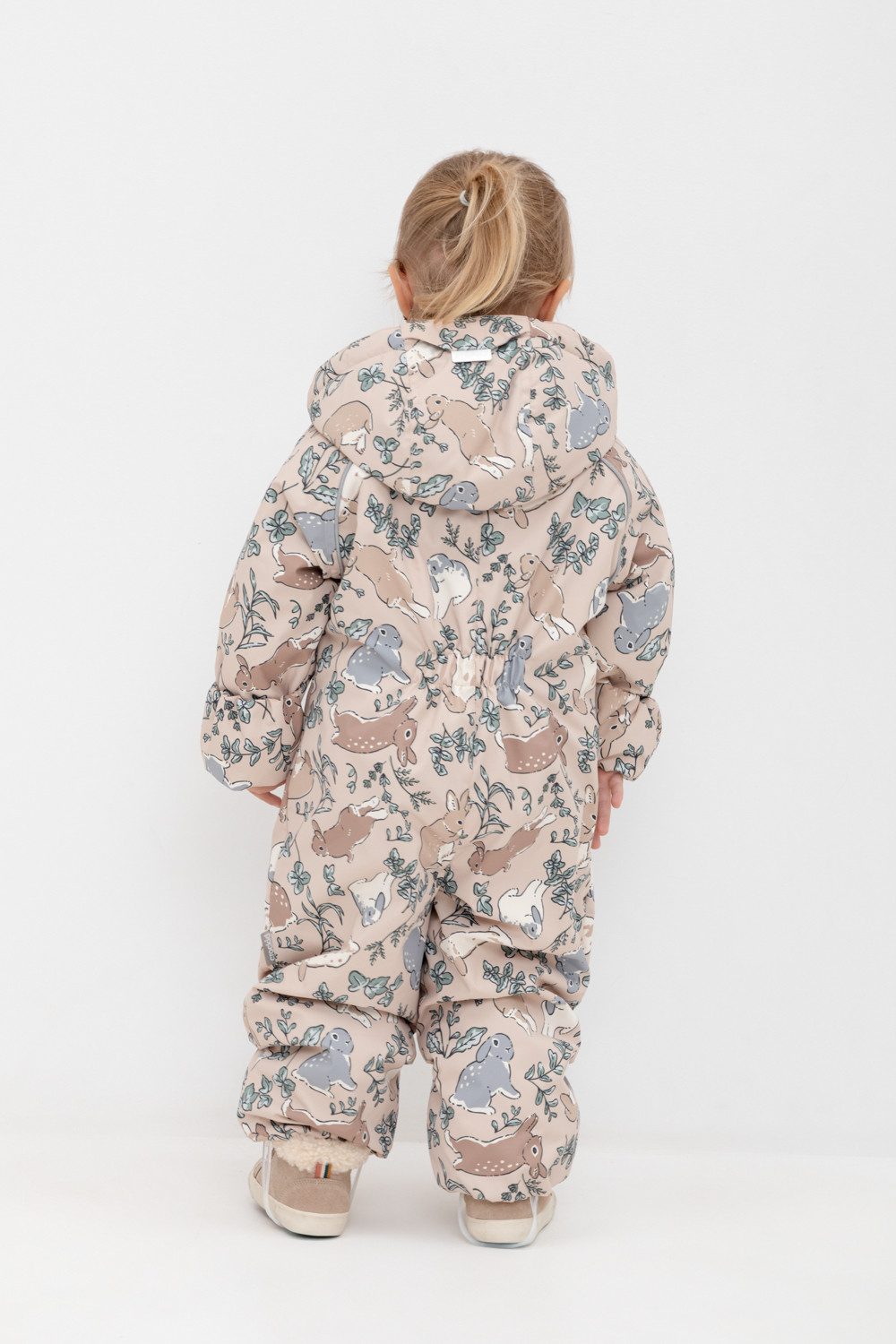 Комбинезоны утепленные для девочки, артикул: ВК 60085/н/24 УЗГ, цвет: бежевый, фото 4