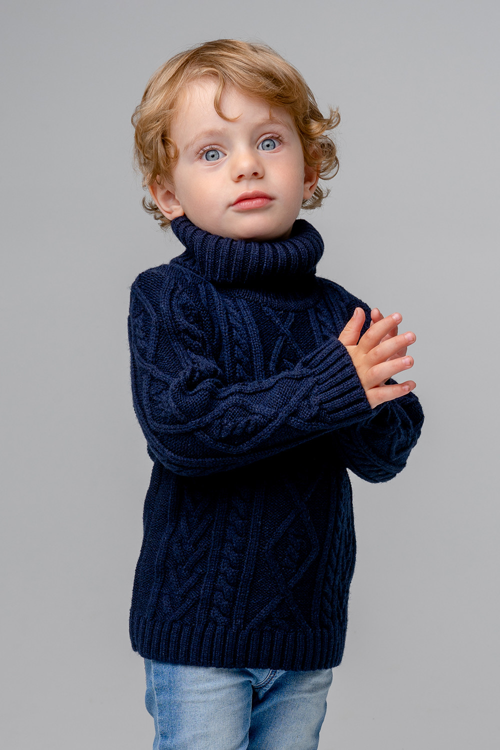 Джемпер для мальчика, артикул: КВ 30122/ш, цвет: синий, фото 4