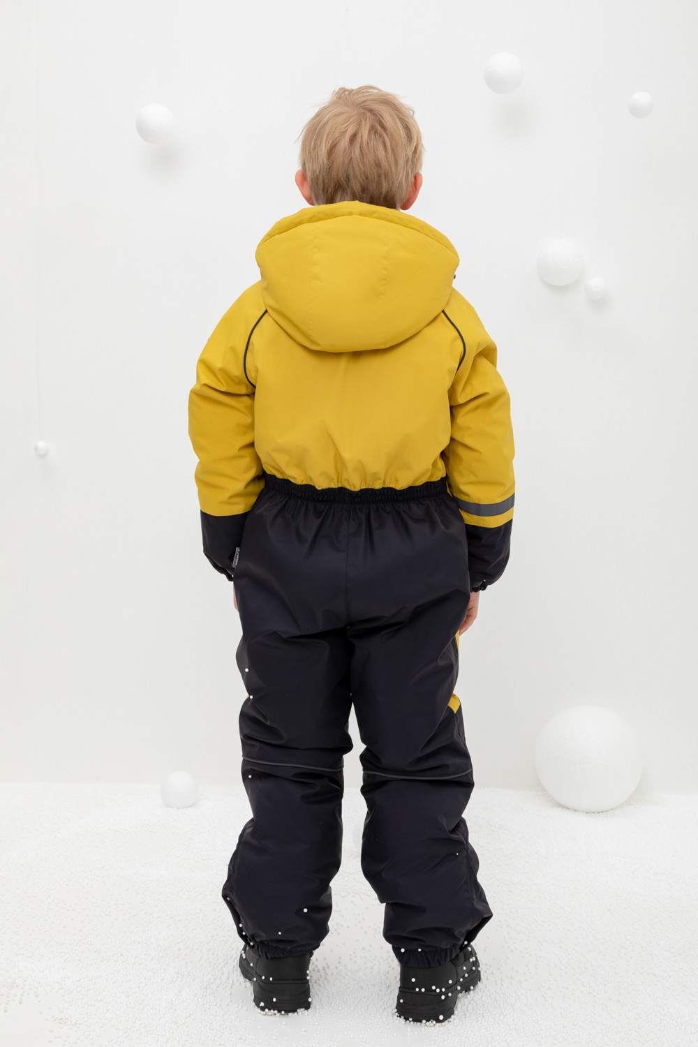Комбинезоны утепленные для мальчика, артикул: ВК 60099/3 ГР (122-146), цвет: желтый, фото 4