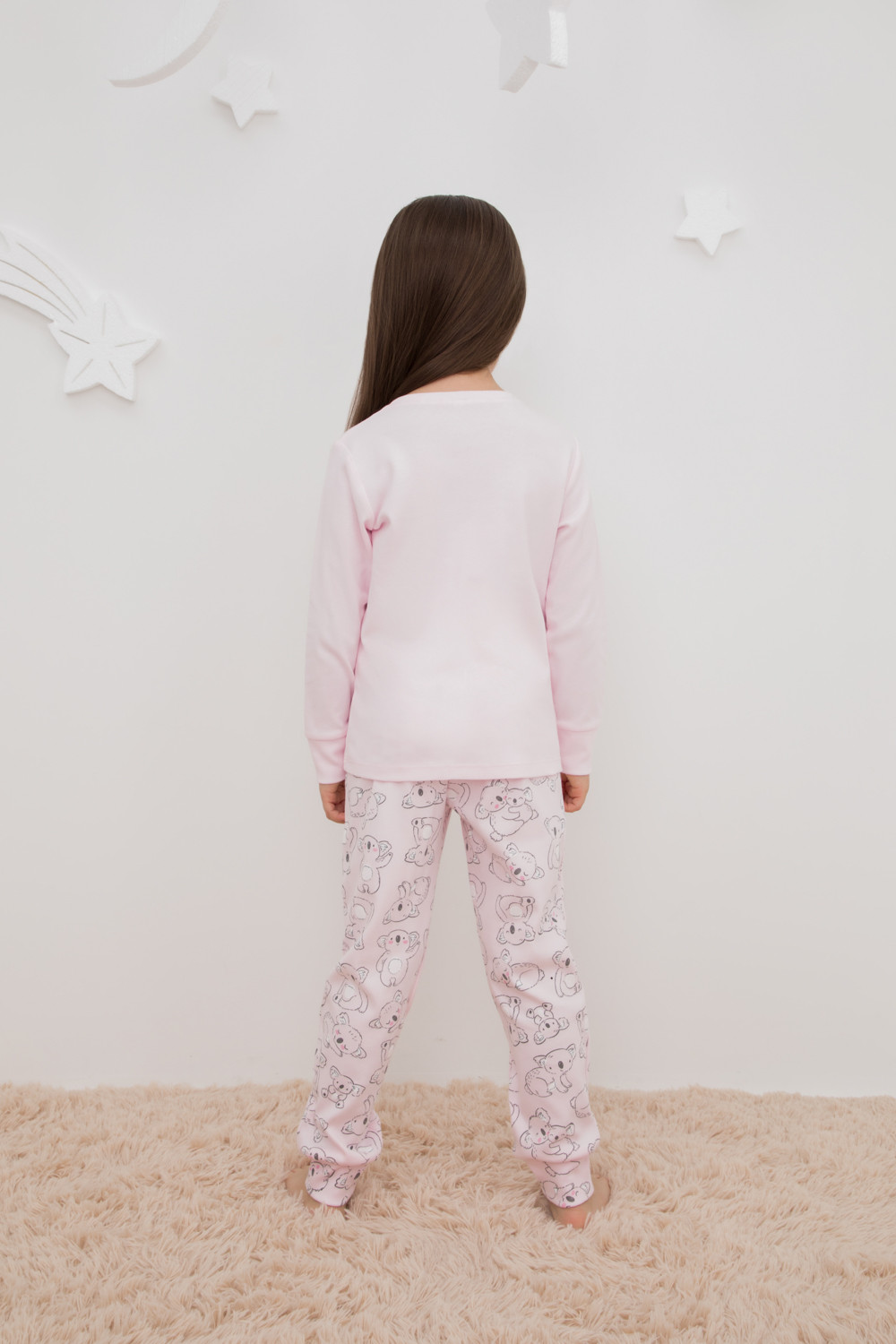 Пижама для девочки, артикул: К 1541, цвет: светло-розовый, фото 4