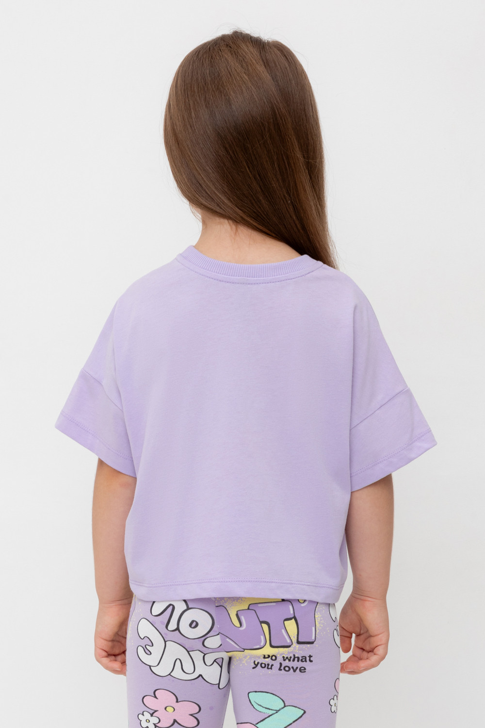Футболка для девочки, артикул: КР 302696, цвет: фиолетовый, фото 4