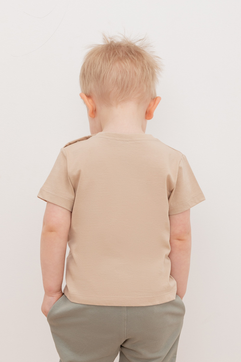 Футболка для мальчика, артикул: КР 302155/1, цвет: бежевый, фото 4
