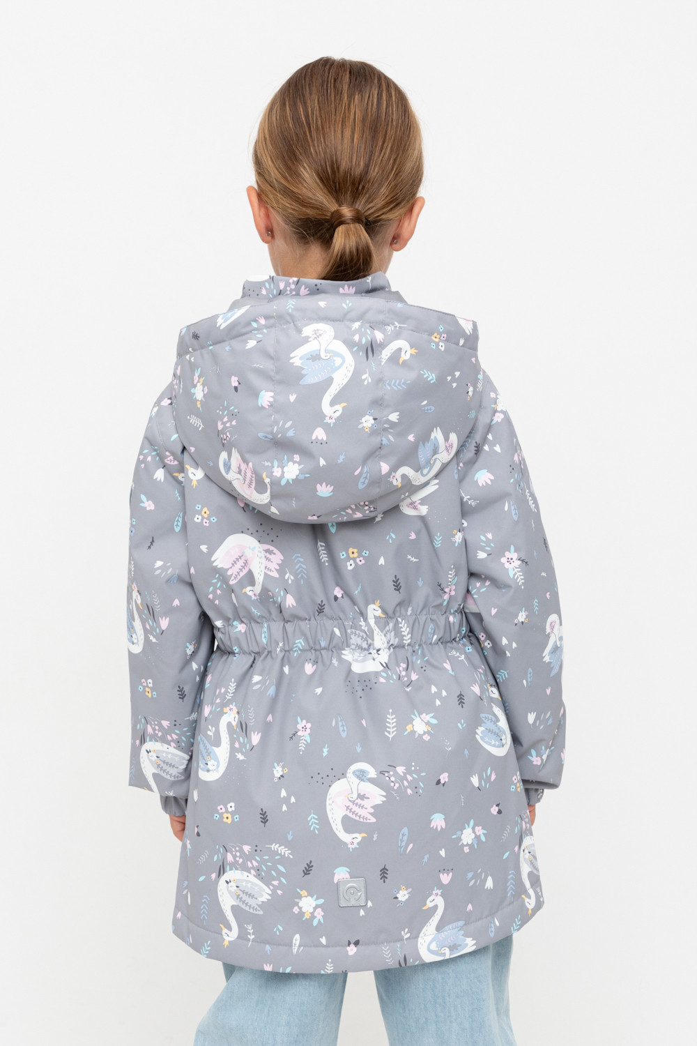 Куртка для девочки, артикул: ВК 32142/н/4 ГР, цвет: серый, фото 4
